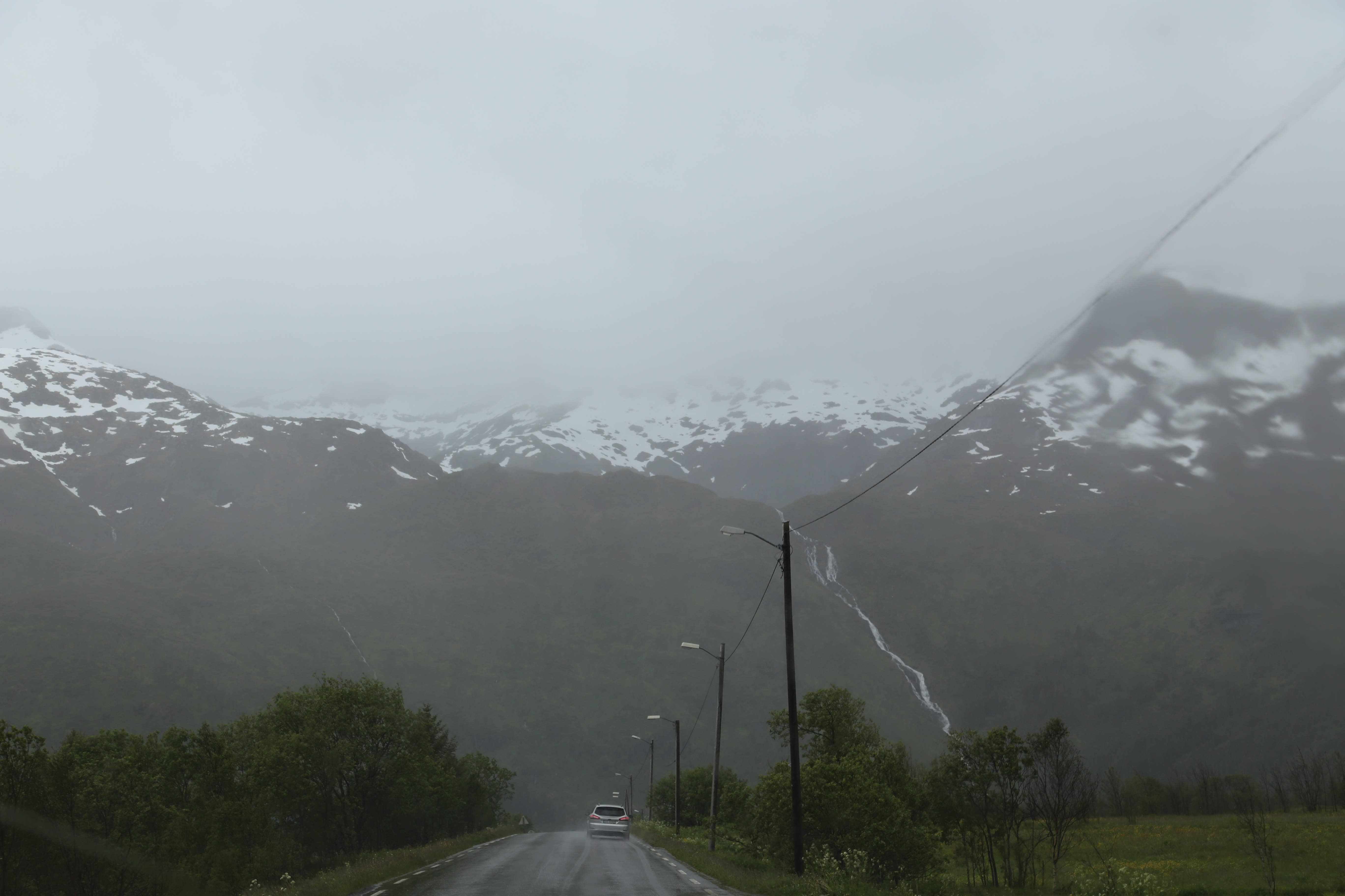 2014 Europe Trip Day 18 - Norway (Lofoten Islands: Sordal Tunnel (4 miles),  Sloverfjord Tunnel (2 miles), Chocolate Chip Rolls, Svolvaer, Lofoten Stockfish (Hanging Cod), Fishing Village Named Å, Snails, Fiskeburger (Fish Burger), Wild Reindeer) 