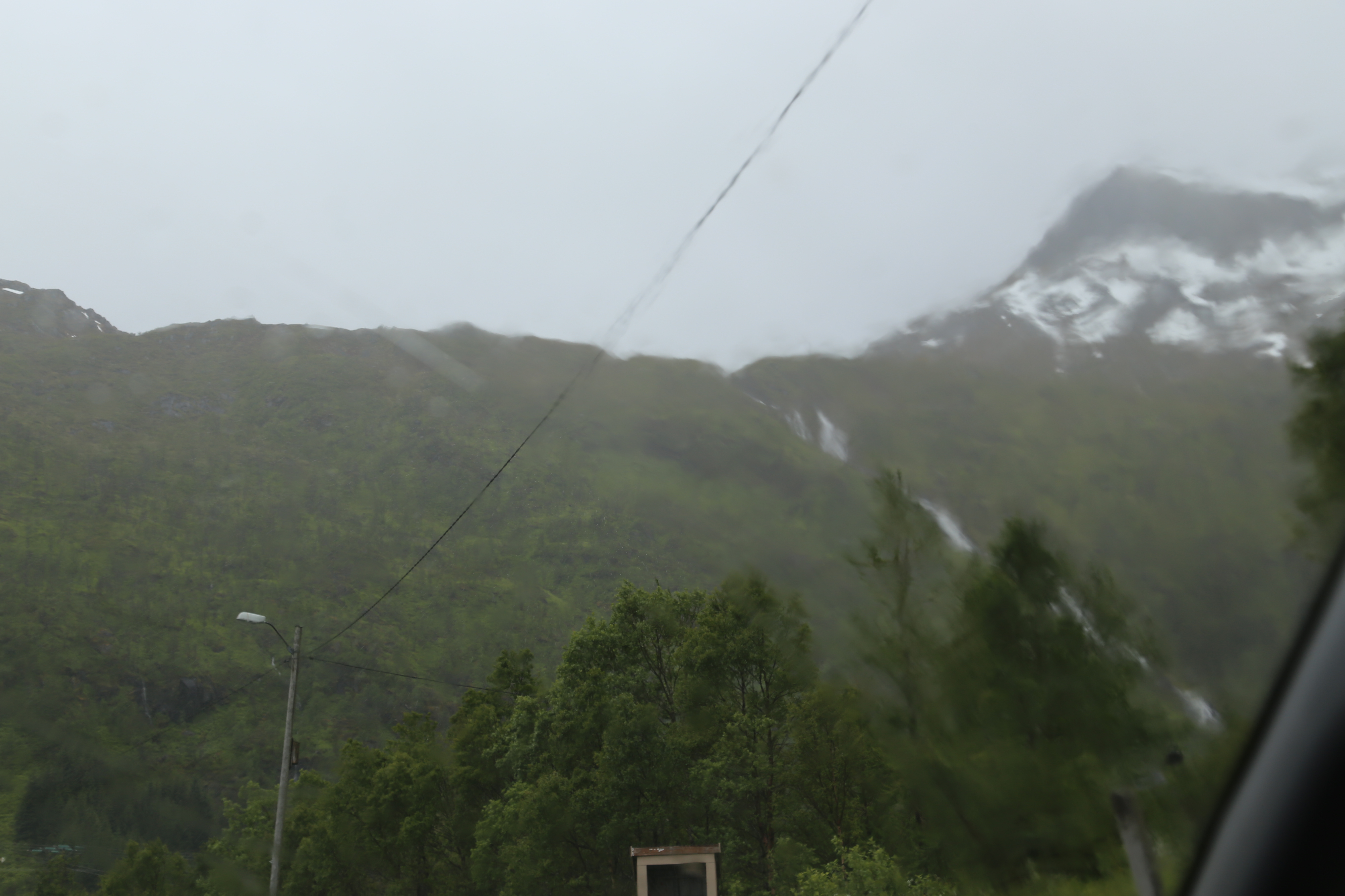 2014 Europe Trip Day 18 - Norway (Lofoten Islands: Sordal Tunnel (4 miles),  Sloverfjord Tunnel (2 miles), Chocolate Chip Rolls, Svolvaer, Lofoten Stockfish (Hanging Cod), Fishing Village Named Å, Snails, Fiskeburger (Fish Burger), Wild Reindeer) 