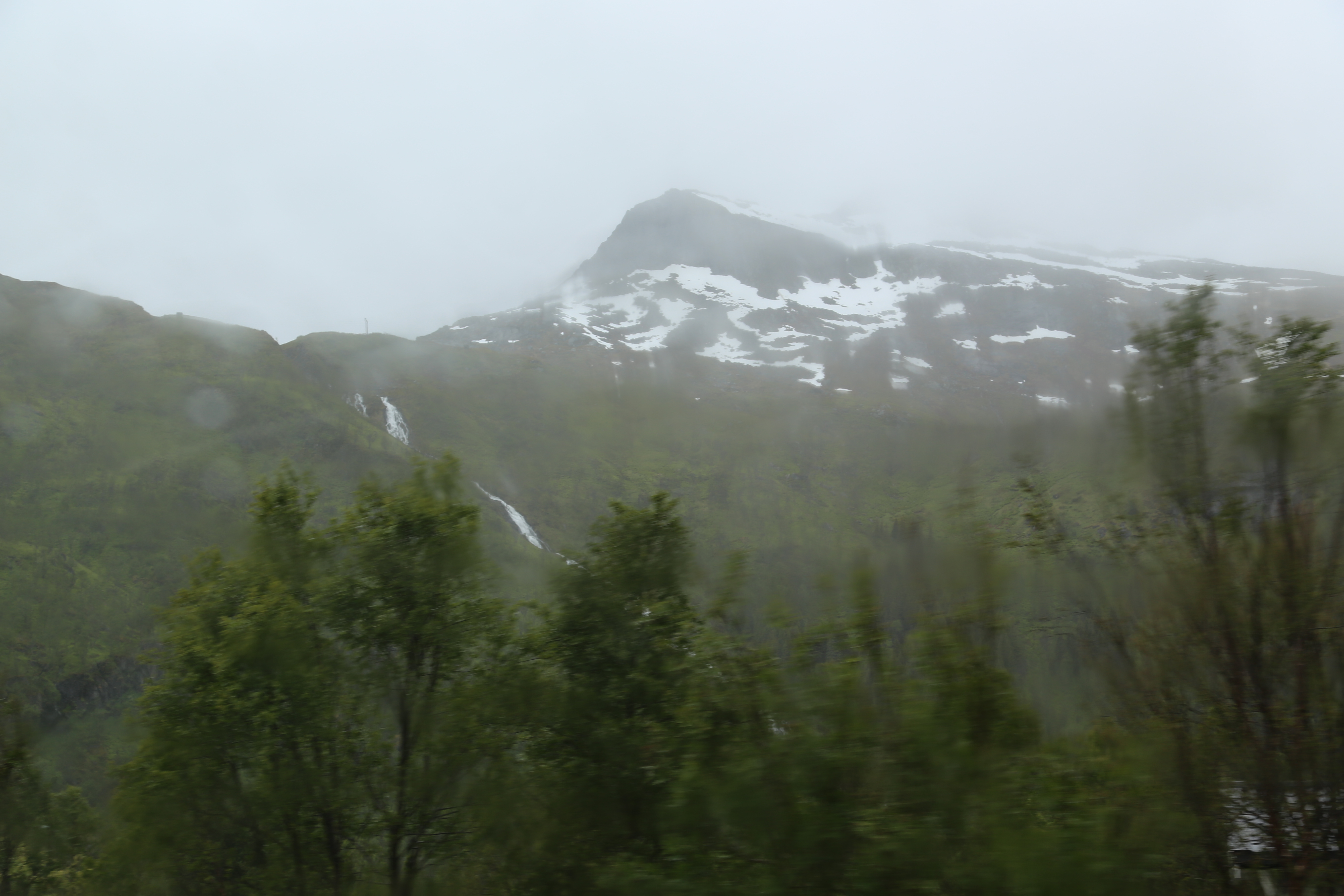 2014 Europe Trip Day 18 - Norway (Lofoten Islands: Sordal Tunnel (4 miles),  Sloverfjord Tunnel (2 miles), Chocolate Chip Rolls, Svolvaer, Lofoten Stockfish (Hanging Cod), Fishing Village Named Å, Snails, Fiskeburger (Fish Burger), Wild Reindeer) 