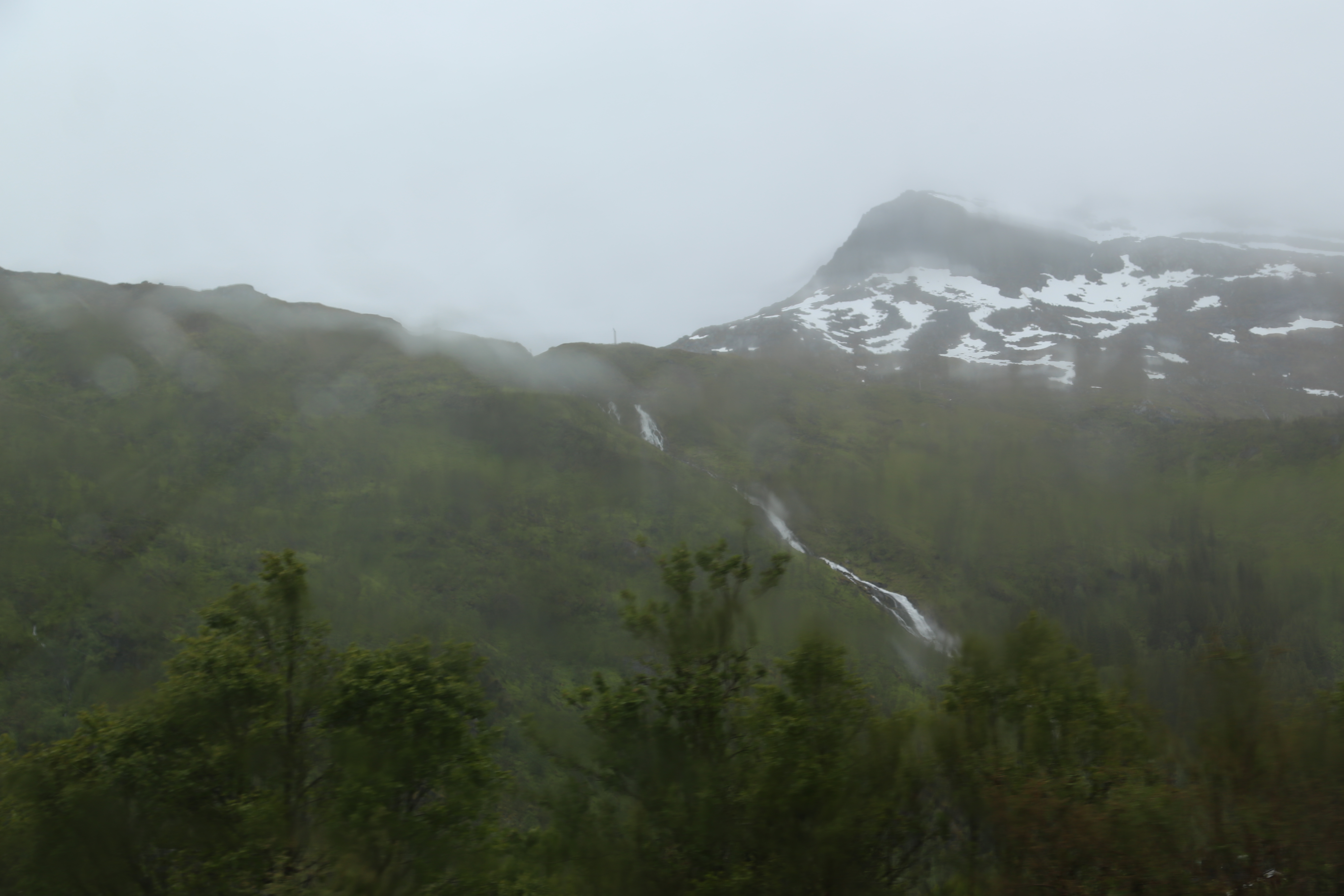 2014 Europe Trip Day 18 - Norway (Lofoten Islands: Sordal Tunnel (4 miles),  Sloverfjord Tunnel (2 miles), Chocolate Chip Rolls, Svolvaer, Lofoten Stockfish (Hanging Cod), Fishing Village Named Å, Snails, Fiskeburger (Fish Burger), Wild Reindeer) 