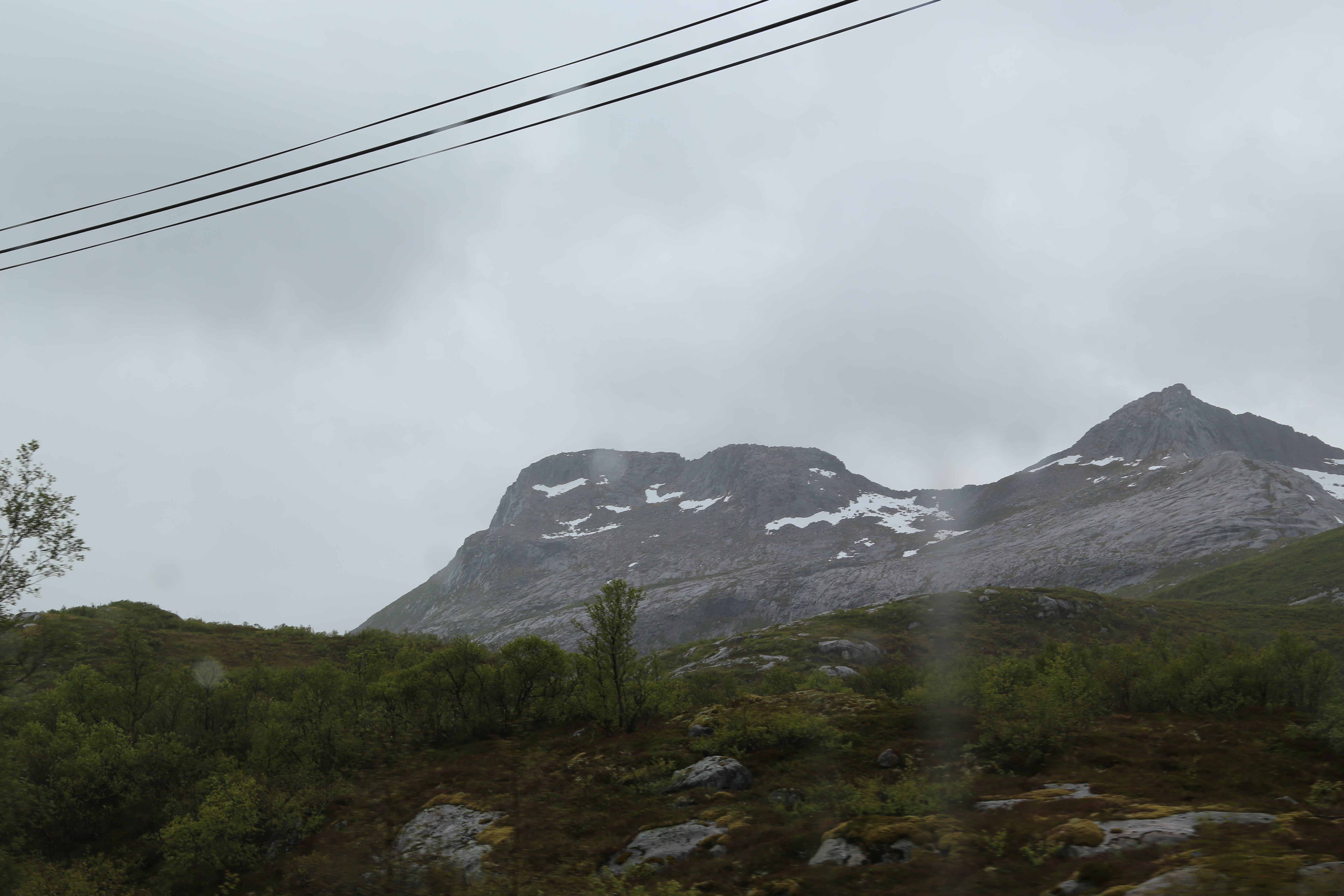 2014 Europe Trip Day 18 - Norway (Lofoten Islands: Sordal Tunnel (4 miles),  Sloverfjord Tunnel (2 miles), Chocolate Chip Rolls, Svolvaer, Lofoten Stockfish (Hanging Cod), Fishing Village Named Å, Snails, Fiskeburger (Fish Burger), Wild Reindeer) 