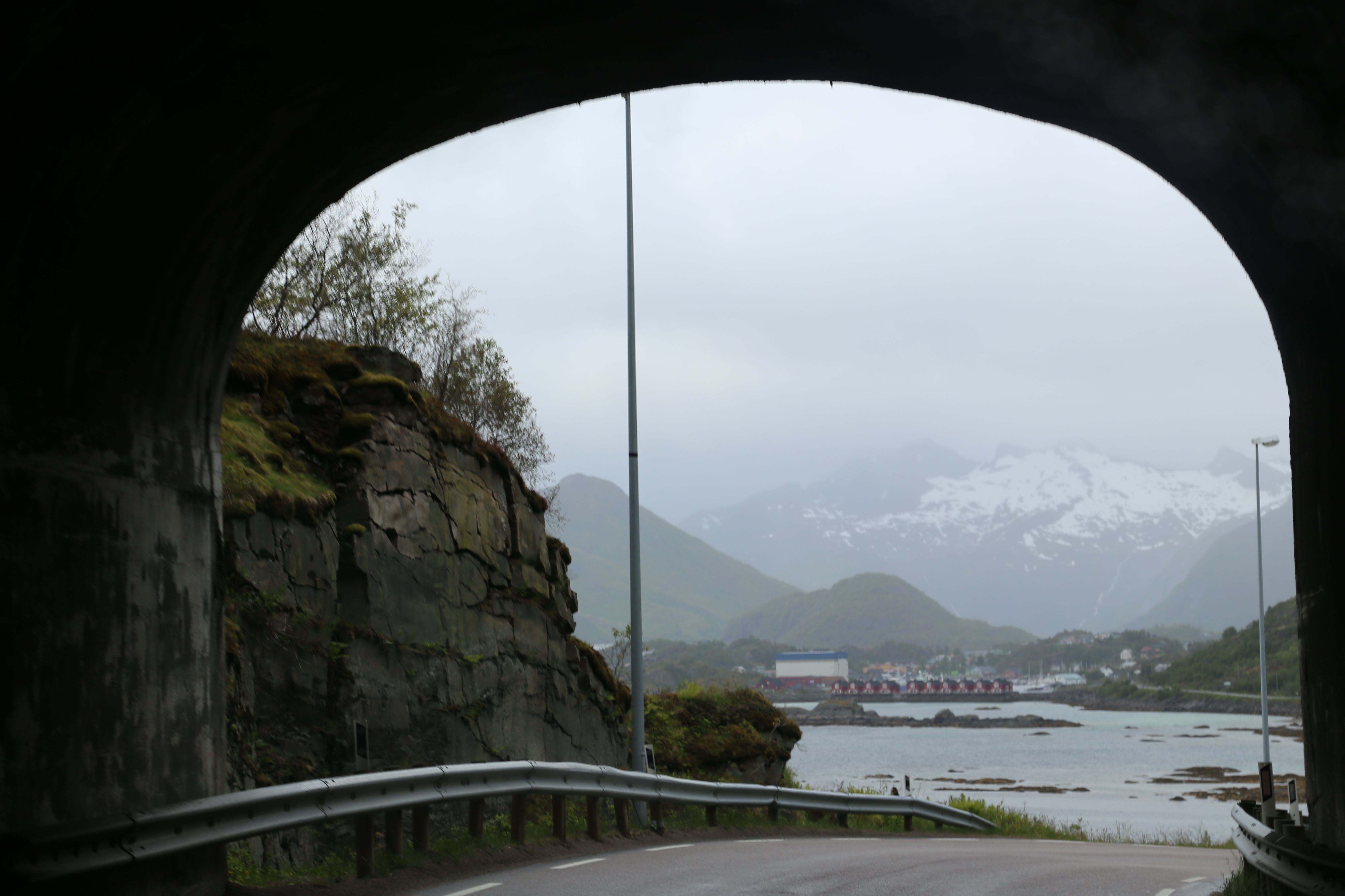 2014 Europe Trip Day 18 - Norway (Lofoten Islands: Sordal Tunnel (4 miles),  Sloverfjord Tunnel (2 miles), Chocolate Chip Rolls, Svolvaer, Lofoten Stockfish (Hanging Cod), Fishing Village Named Å, Snails, Fiskeburger (Fish Burger), Wild Reindeer) 