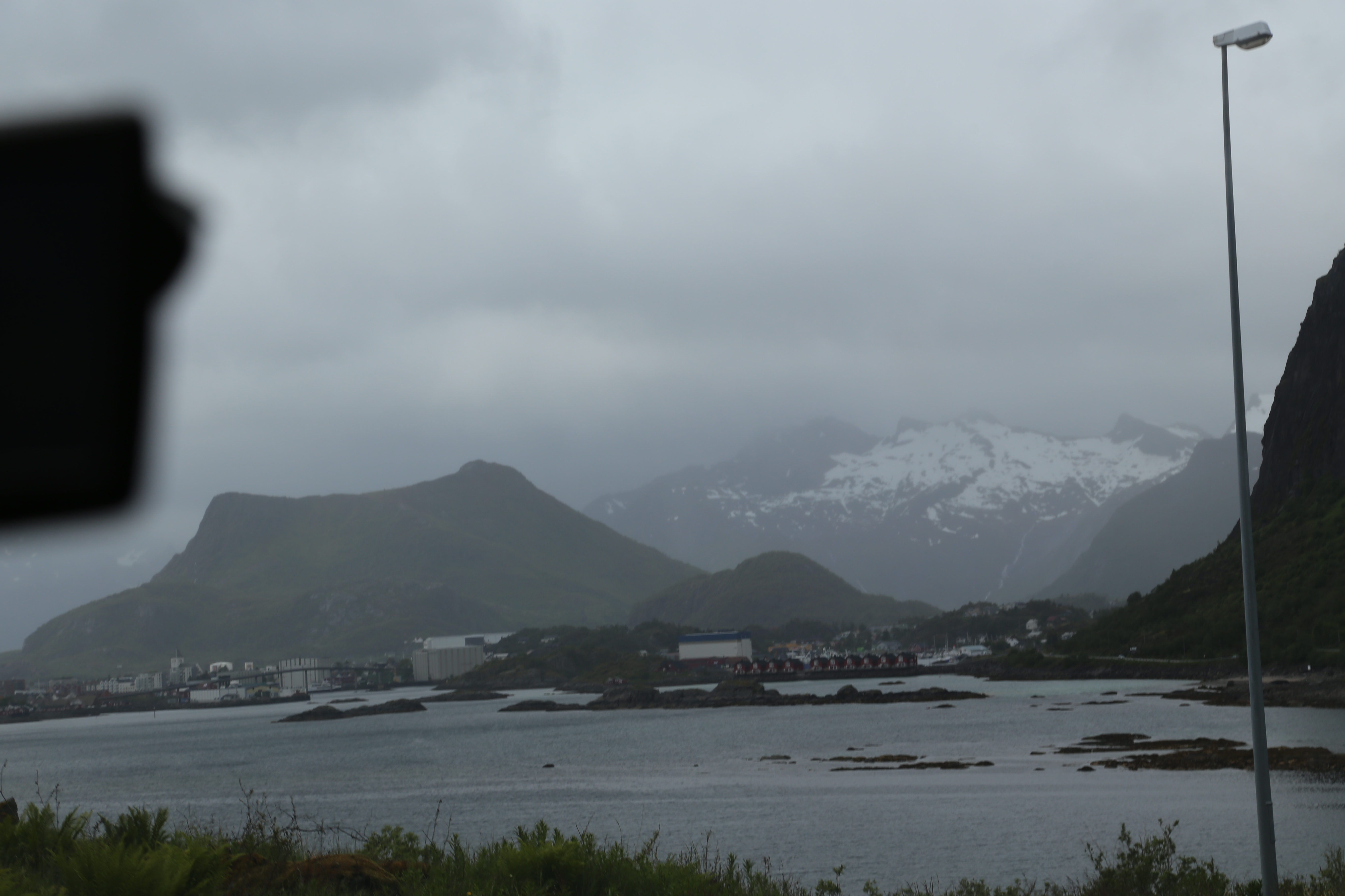 2014 Europe Trip Day 18 - Norway (Lofoten Islands: Sordal Tunnel (4 miles),  Sloverfjord Tunnel (2 miles), Chocolate Chip Rolls, Svolvaer, Lofoten Stockfish (Hanging Cod), Fishing Village Named Å, Snails, Fiskeburger (Fish Burger), Wild Reindeer) 