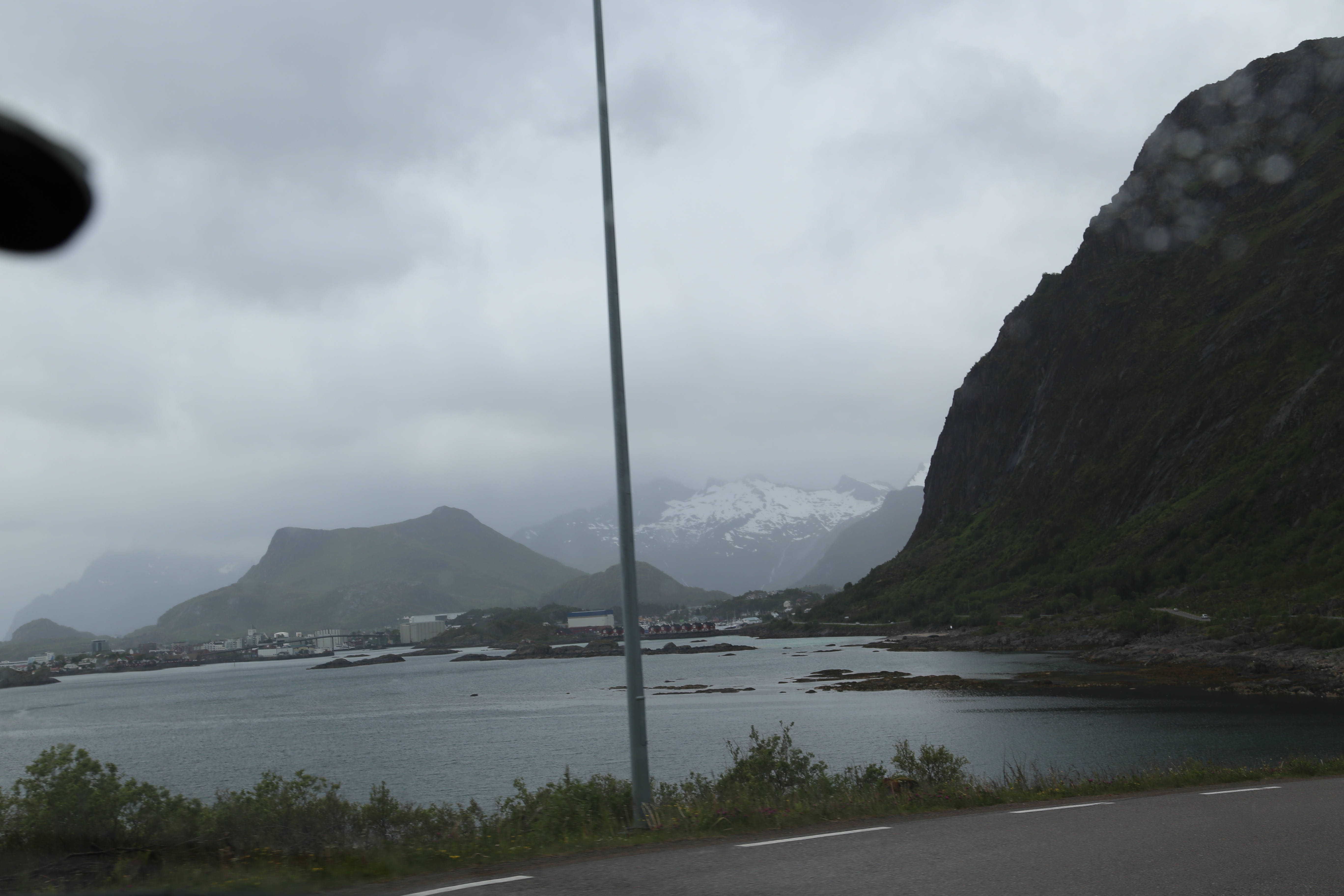 2014 Europe Trip Day 18 - Norway (Lofoten Islands: Sordal Tunnel (4 miles),  Sloverfjord Tunnel (2 miles), Chocolate Chip Rolls, Svolvaer, Lofoten Stockfish (Hanging Cod), Fishing Village Named Å, Snails, Fiskeburger (Fish Burger), Wild Reindeer) 