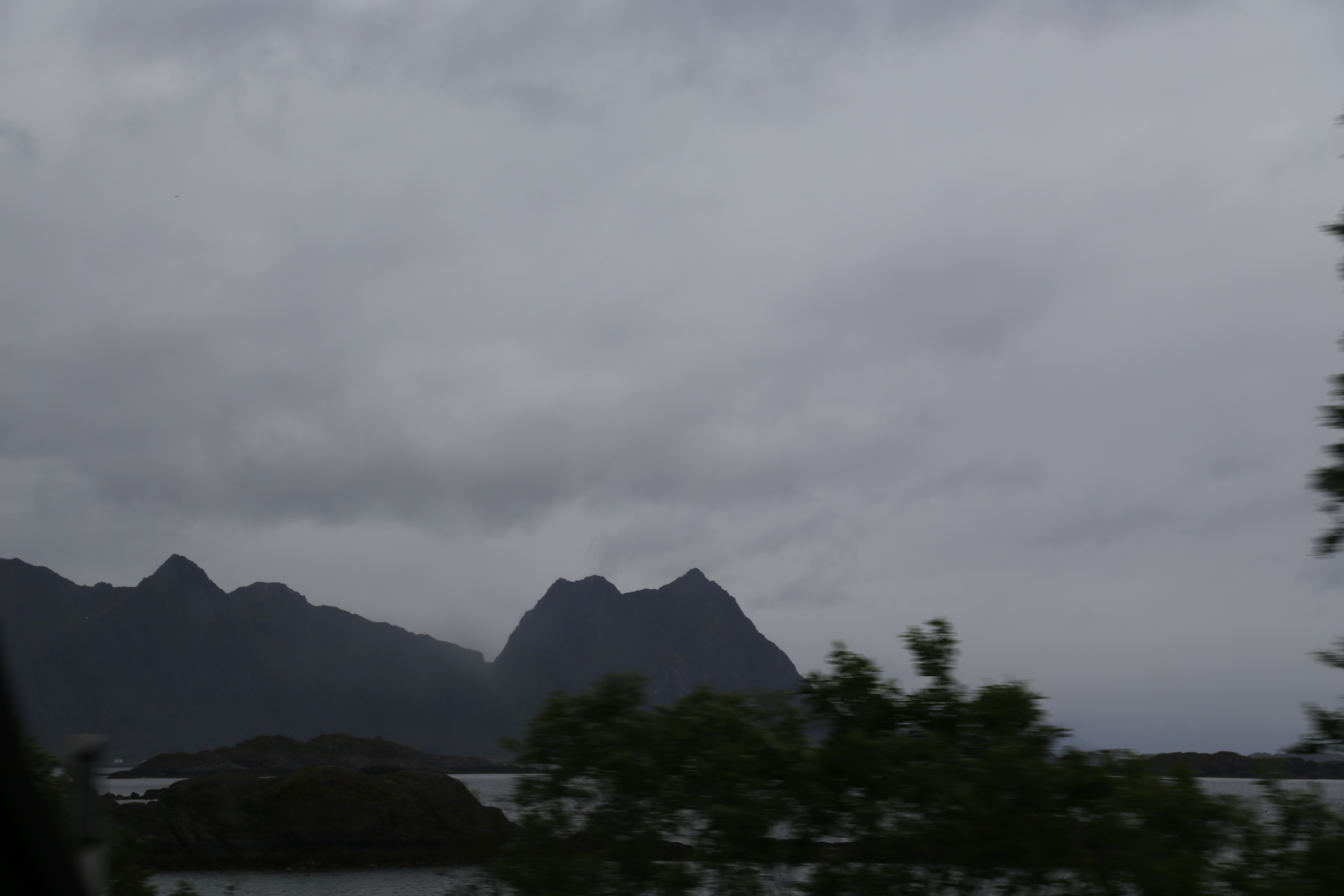 2014 Europe Trip Day 18 - Norway (Lofoten Islands: Sordal Tunnel (4 miles),  Sloverfjord Tunnel (2 miles), Chocolate Chip Rolls, Svolvaer, Lofoten Stockfish (Hanging Cod), Fishing Village Named Å, Snails, Fiskeburger (Fish Burger), Wild Reindeer) 