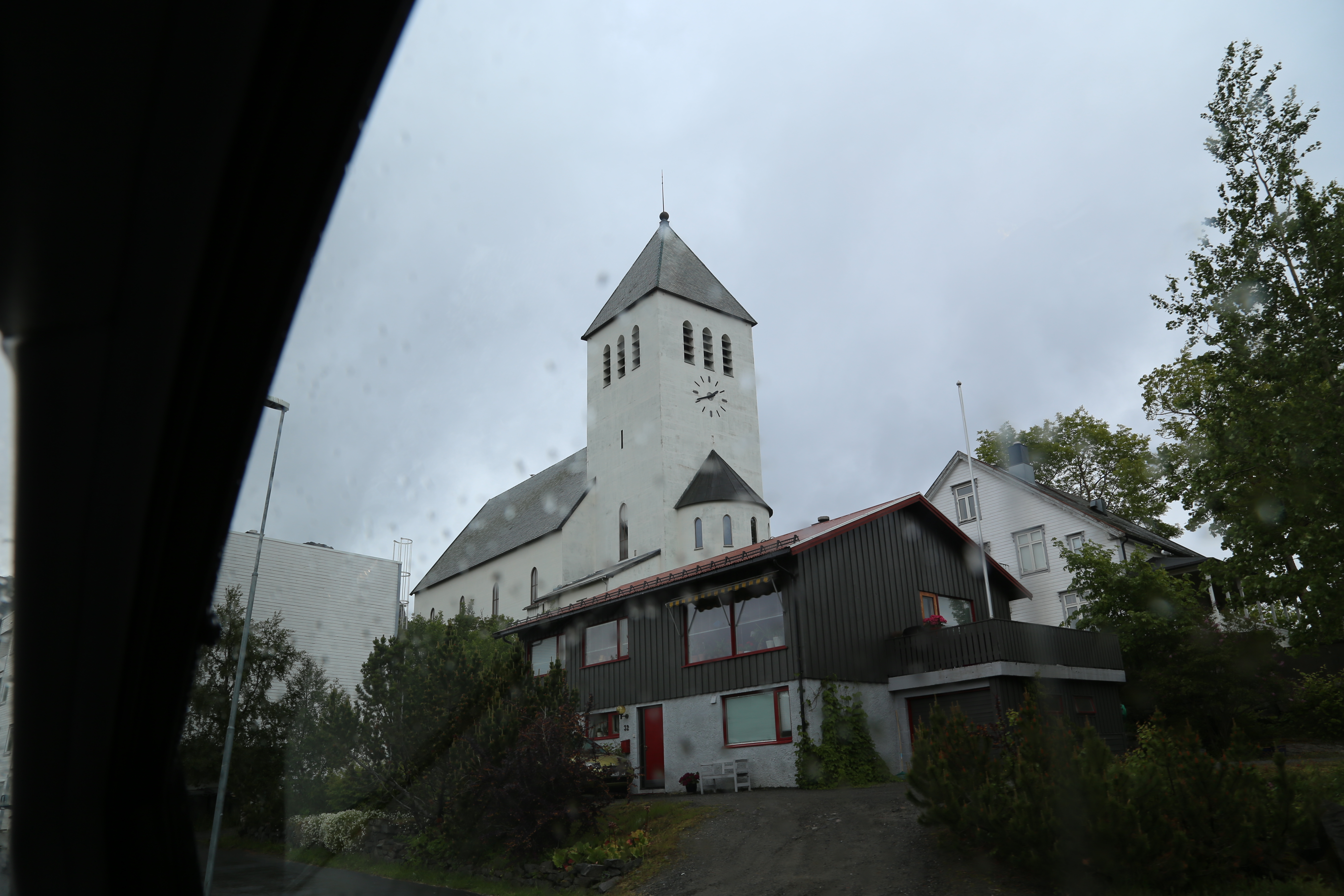 2014 Europe Trip Day 18 - Norway (Lofoten Islands: Sordal Tunnel (4 miles),  Sloverfjord Tunnel (2 miles), Chocolate Chip Rolls, Svolvaer, Lofoten Stockfish (Hanging Cod), Fishing Village Named Å, Snails, Fiskeburger (Fish Burger), Wild Reindeer) 