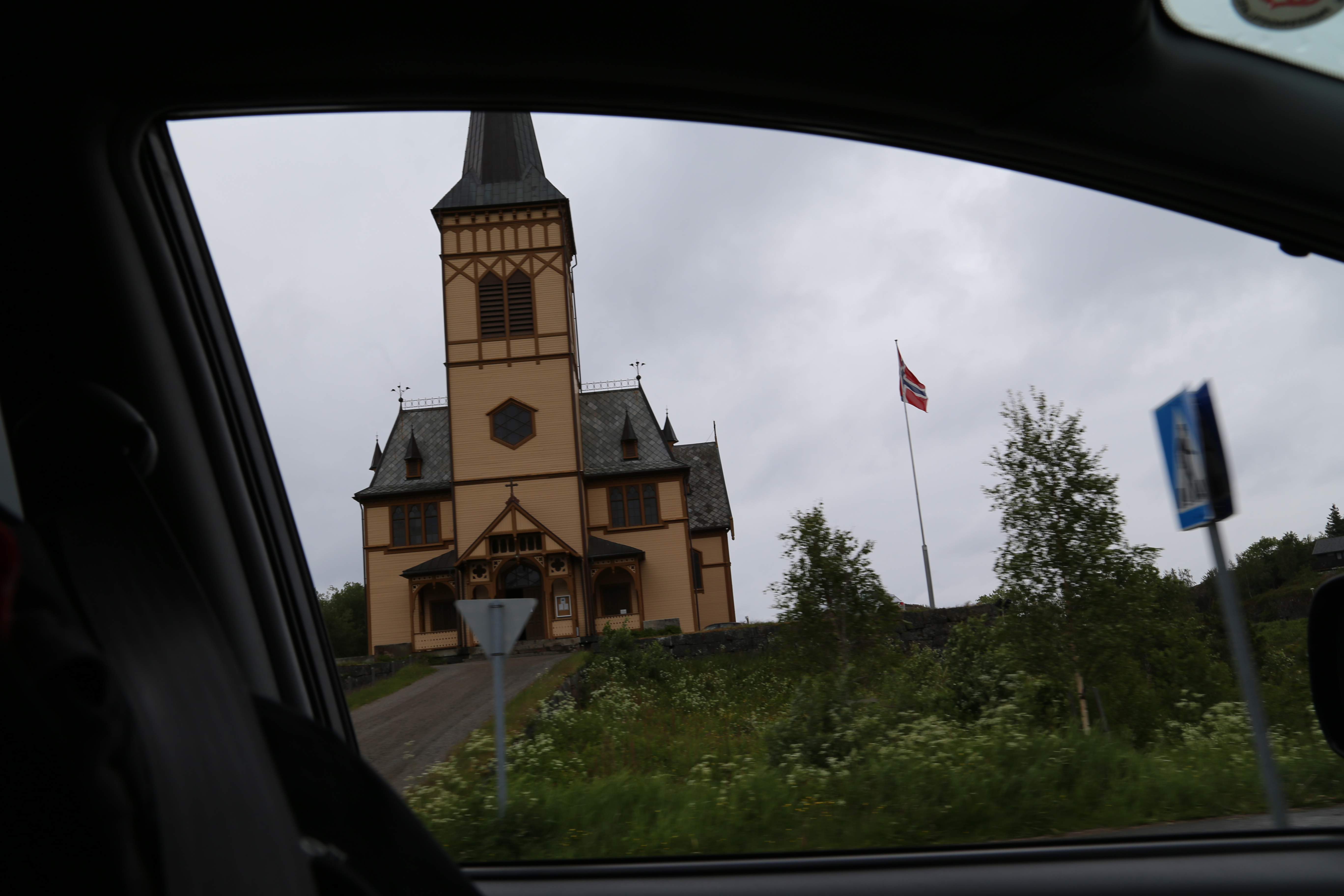 2014 Europe Trip Day 18 - Norway (Lofoten Islands: Sordal Tunnel (4 miles),  Sloverfjord Tunnel (2 miles), Chocolate Chip Rolls, Svolvaer, Lofoten Stockfish (Hanging Cod), Fishing Village Named Å, Snails, Fiskeburger (Fish Burger), Wild Reindeer) 