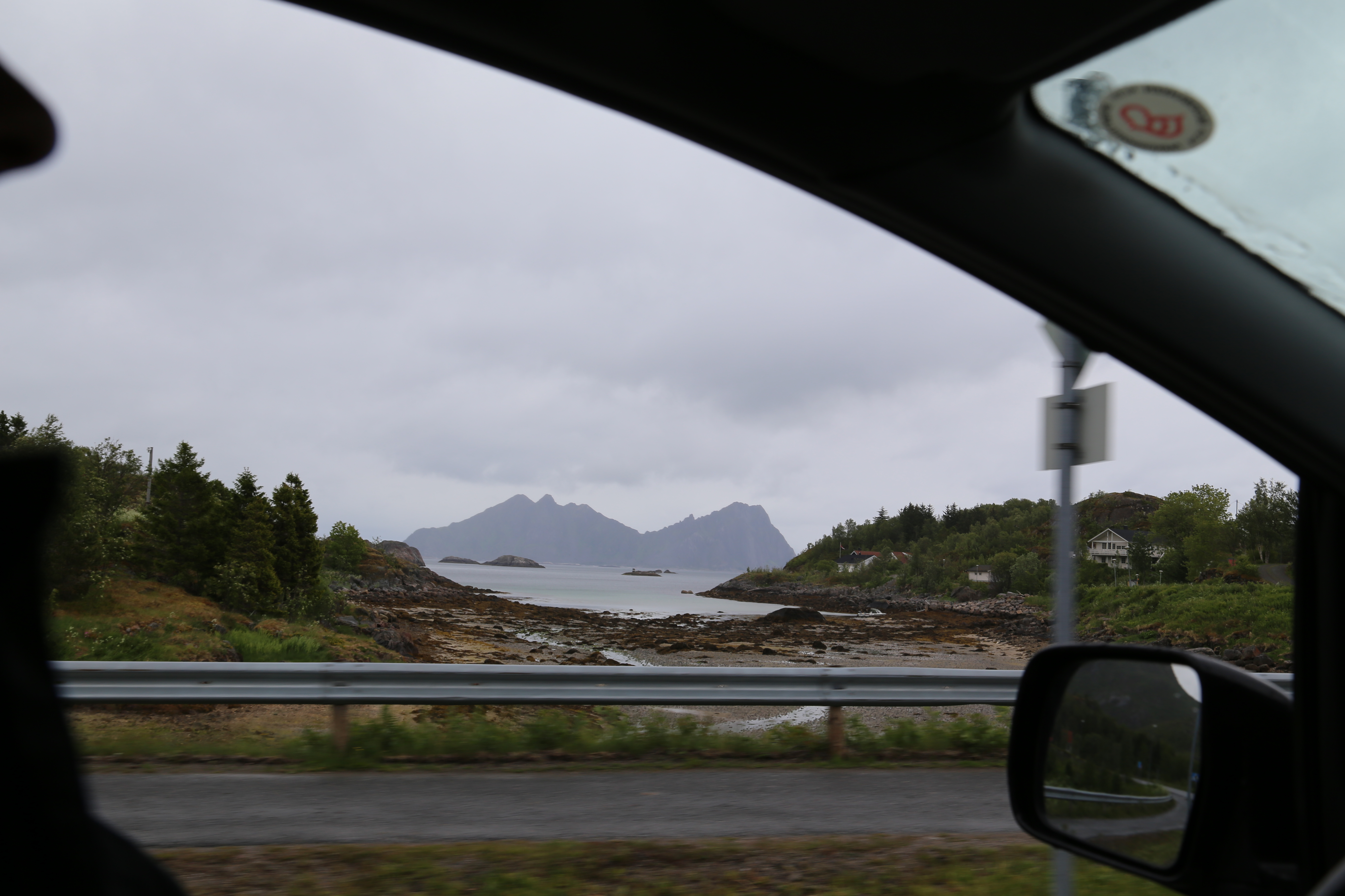 2014 Europe Trip Day 18 - Norway (Lofoten Islands: Sordal Tunnel (4 miles),  Sloverfjord Tunnel (2 miles), Chocolate Chip Rolls, Svolvaer, Lofoten Stockfish (Hanging Cod), Fishing Village Named Å, Snails, Fiskeburger (Fish Burger), Wild Reindeer) 