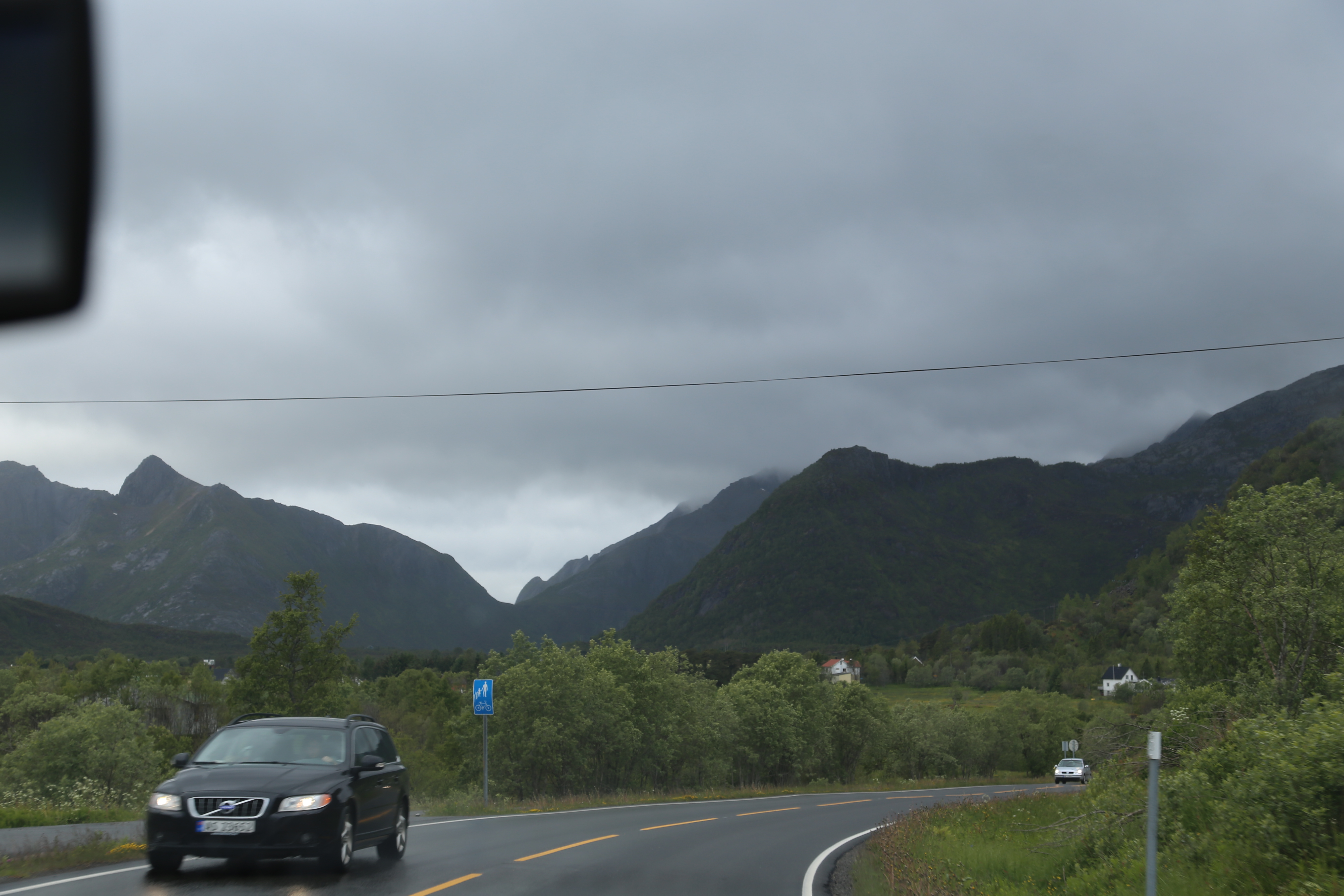 2014 Europe Trip Day 18 - Norway (Lofoten Islands: Sordal Tunnel (4 miles),  Sloverfjord Tunnel (2 miles), Chocolate Chip Rolls, Svolvaer, Lofoten Stockfish (Hanging Cod), Fishing Village Named Å, Snails, Fiskeburger (Fish Burger), Wild Reindeer) 