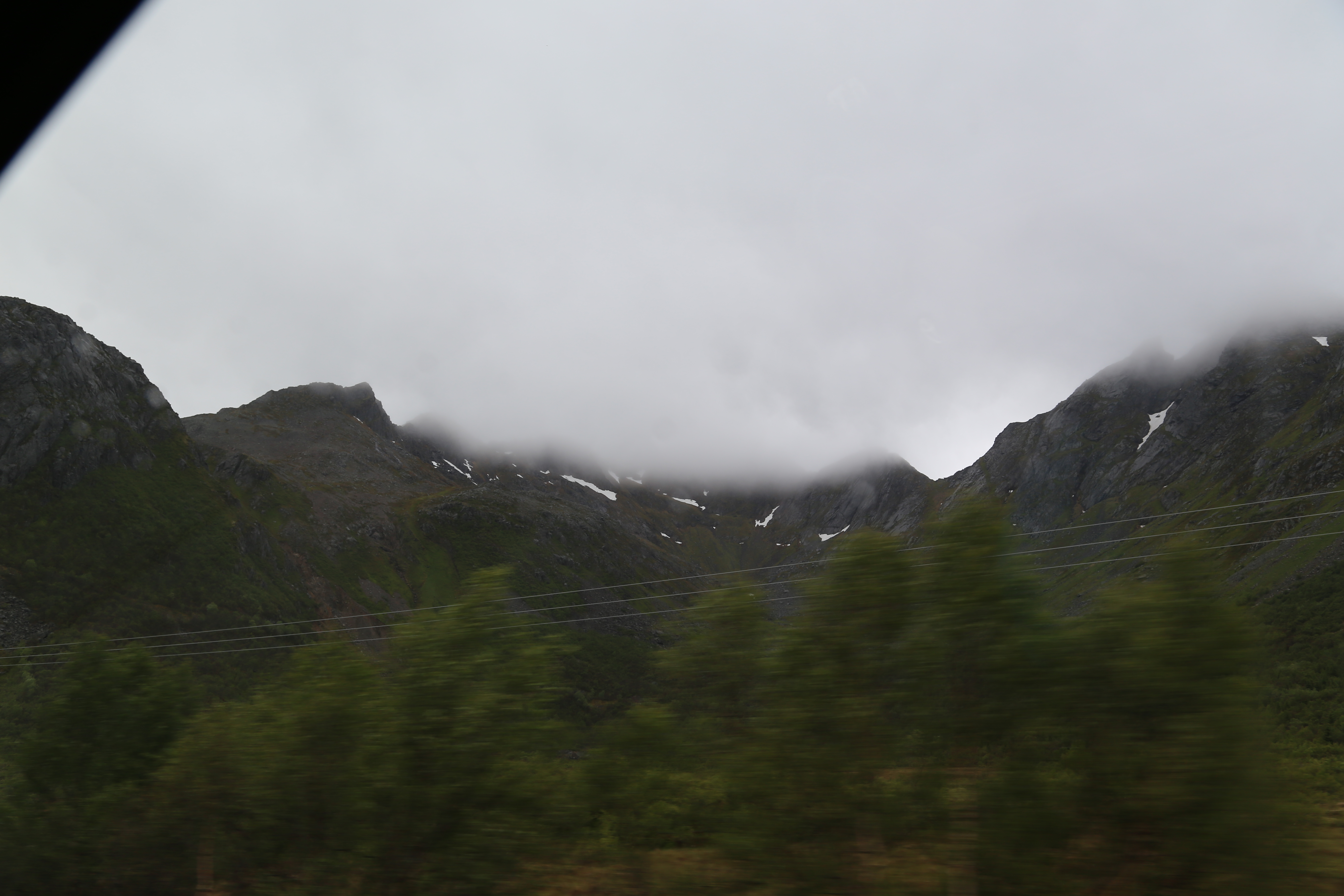 2014 Europe Trip Day 18 - Norway (Lofoten Islands: Sordal Tunnel (4 miles),  Sloverfjord Tunnel (2 miles), Chocolate Chip Rolls, Svolvaer, Lofoten Stockfish (Hanging Cod), Fishing Village Named Å, Snails, Fiskeburger (Fish Burger), Wild Reindeer) 