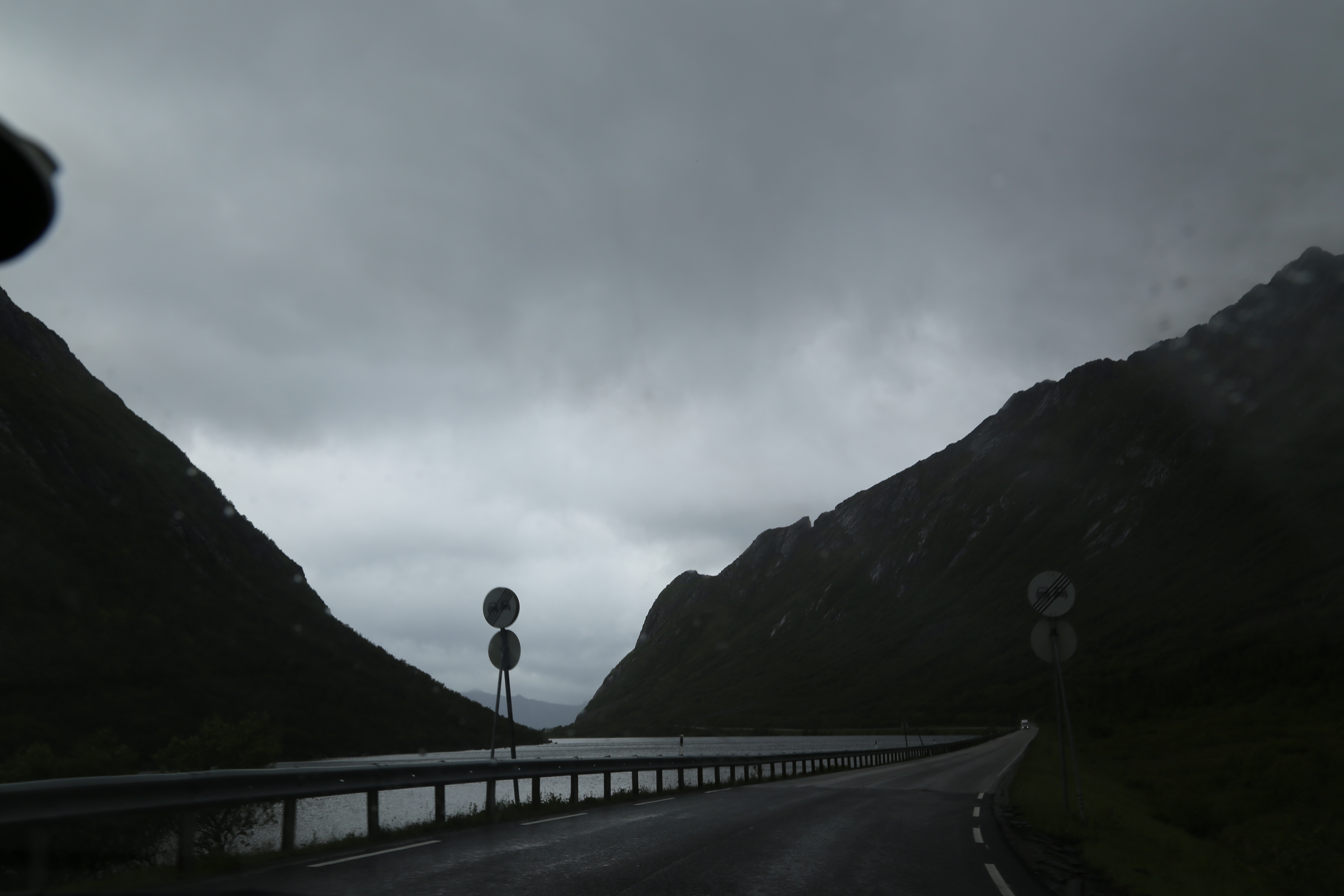 2014 Europe Trip Day 18 - Norway (Lofoten Islands: Sordal Tunnel (4 miles),  Sloverfjord Tunnel (2 miles), Chocolate Chip Rolls, Svolvaer, Lofoten Stockfish (Hanging Cod), Fishing Village Named Å, Snails, Fiskeburger (Fish Burger), Wild Reindeer) 