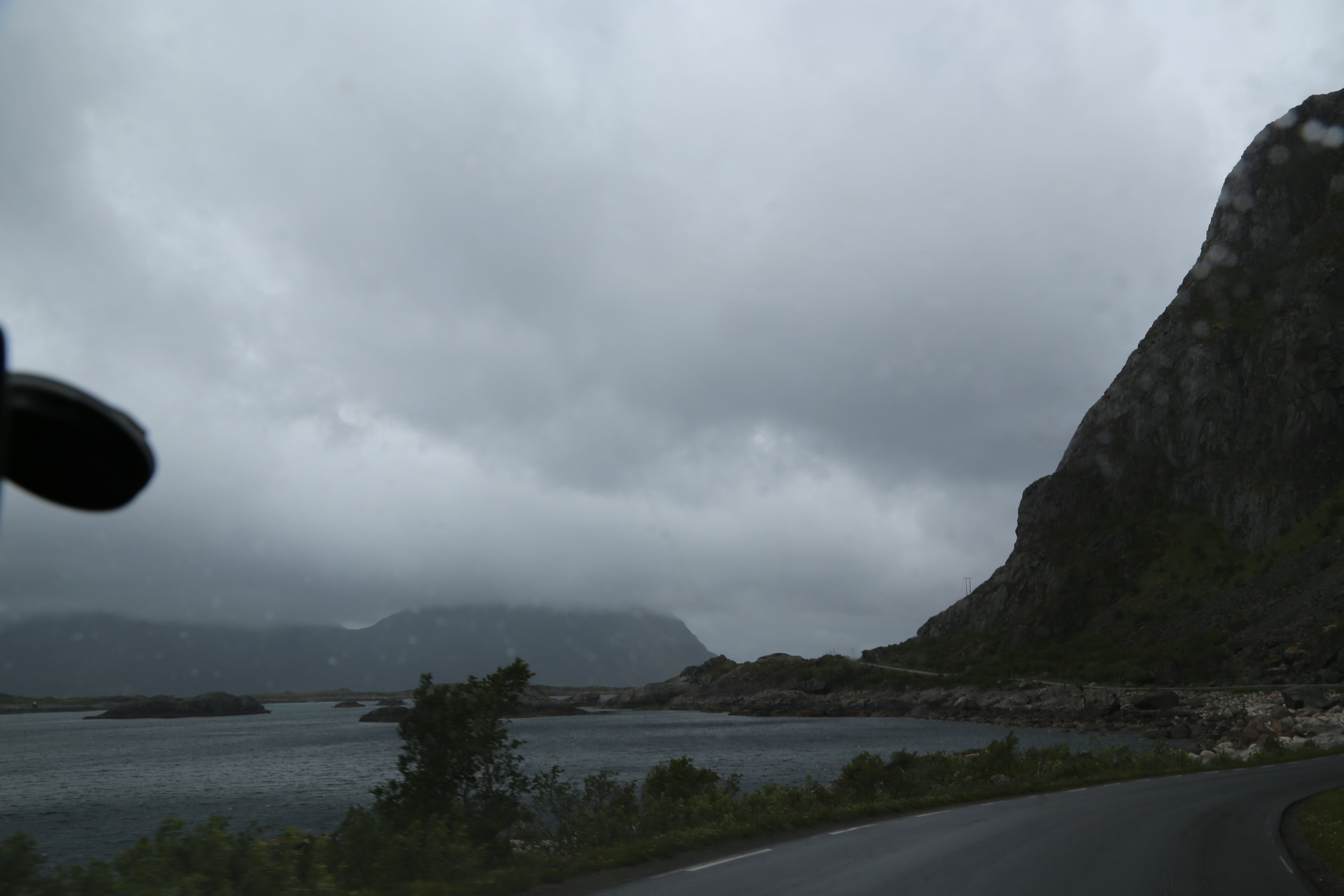 2014 Europe Trip Day 18 - Norway (Lofoten Islands: Sordal Tunnel (4 miles),  Sloverfjord Tunnel (2 miles), Chocolate Chip Rolls, Svolvaer, Lofoten Stockfish (Hanging Cod), Fishing Village Named Å, Snails, Fiskeburger (Fish Burger), Wild Reindeer) 