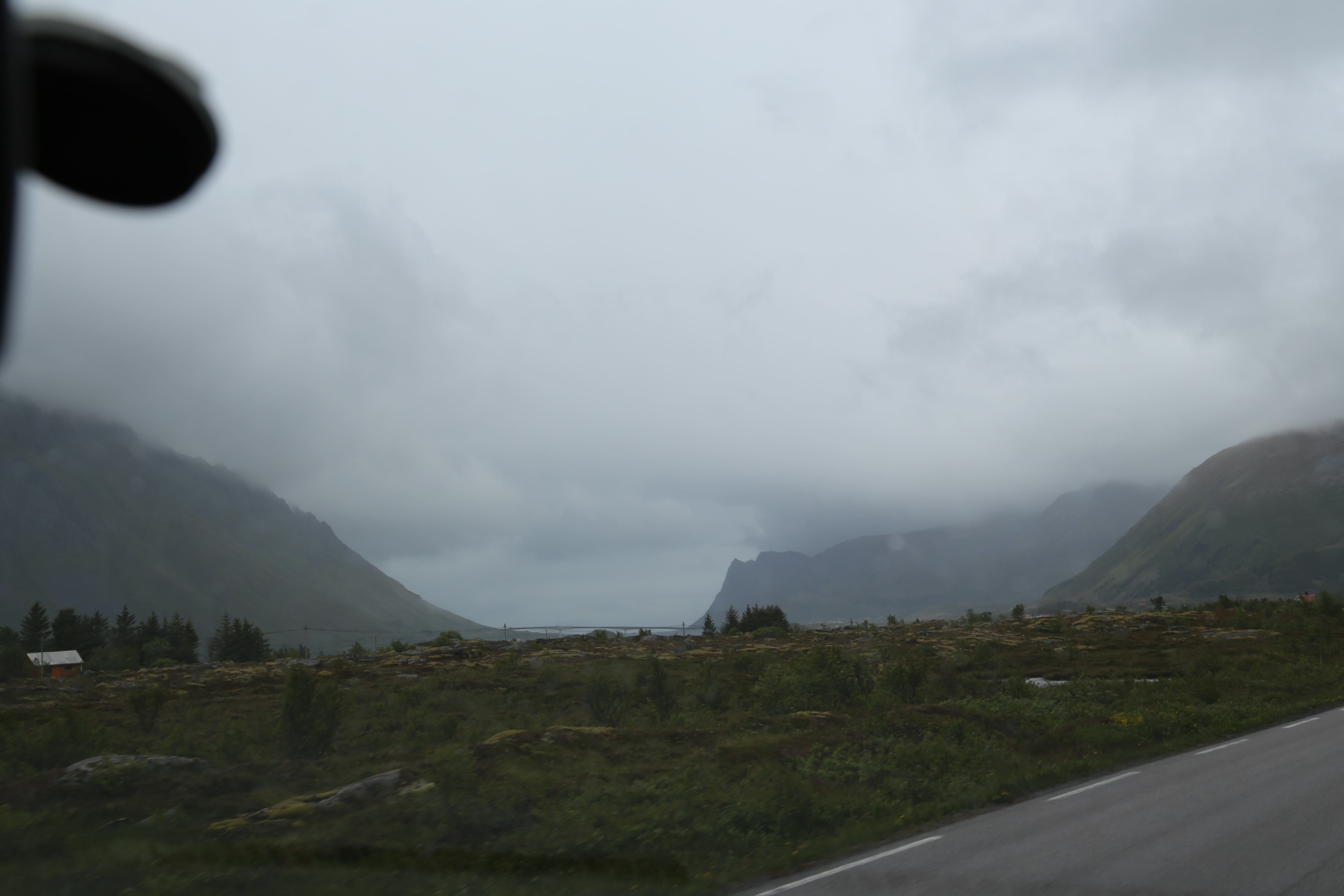 2014 Europe Trip Day 18 - Norway (Lofoten Islands: Sordal Tunnel (4 miles),  Sloverfjord Tunnel (2 miles), Chocolate Chip Rolls, Svolvaer, Lofoten Stockfish (Hanging Cod), Fishing Village Named Å, Snails, Fiskeburger (Fish Burger), Wild Reindeer) 