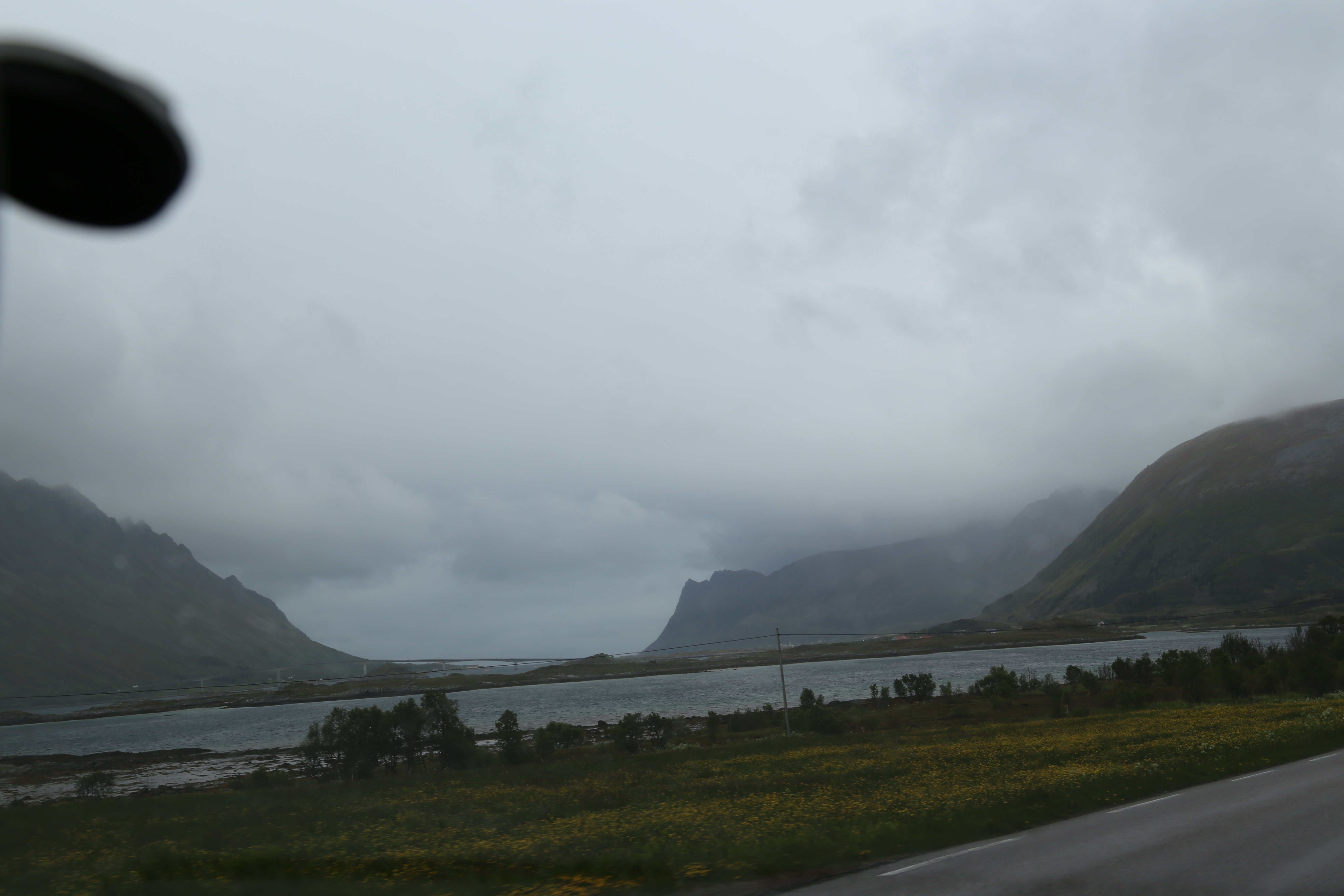 2014 Europe Trip Day 18 - Norway (Lofoten Islands: Sordal Tunnel (4 miles),  Sloverfjord Tunnel (2 miles), Chocolate Chip Rolls, Svolvaer, Lofoten Stockfish (Hanging Cod), Fishing Village Named Å, Snails, Fiskeburger (Fish Burger), Wild Reindeer) 