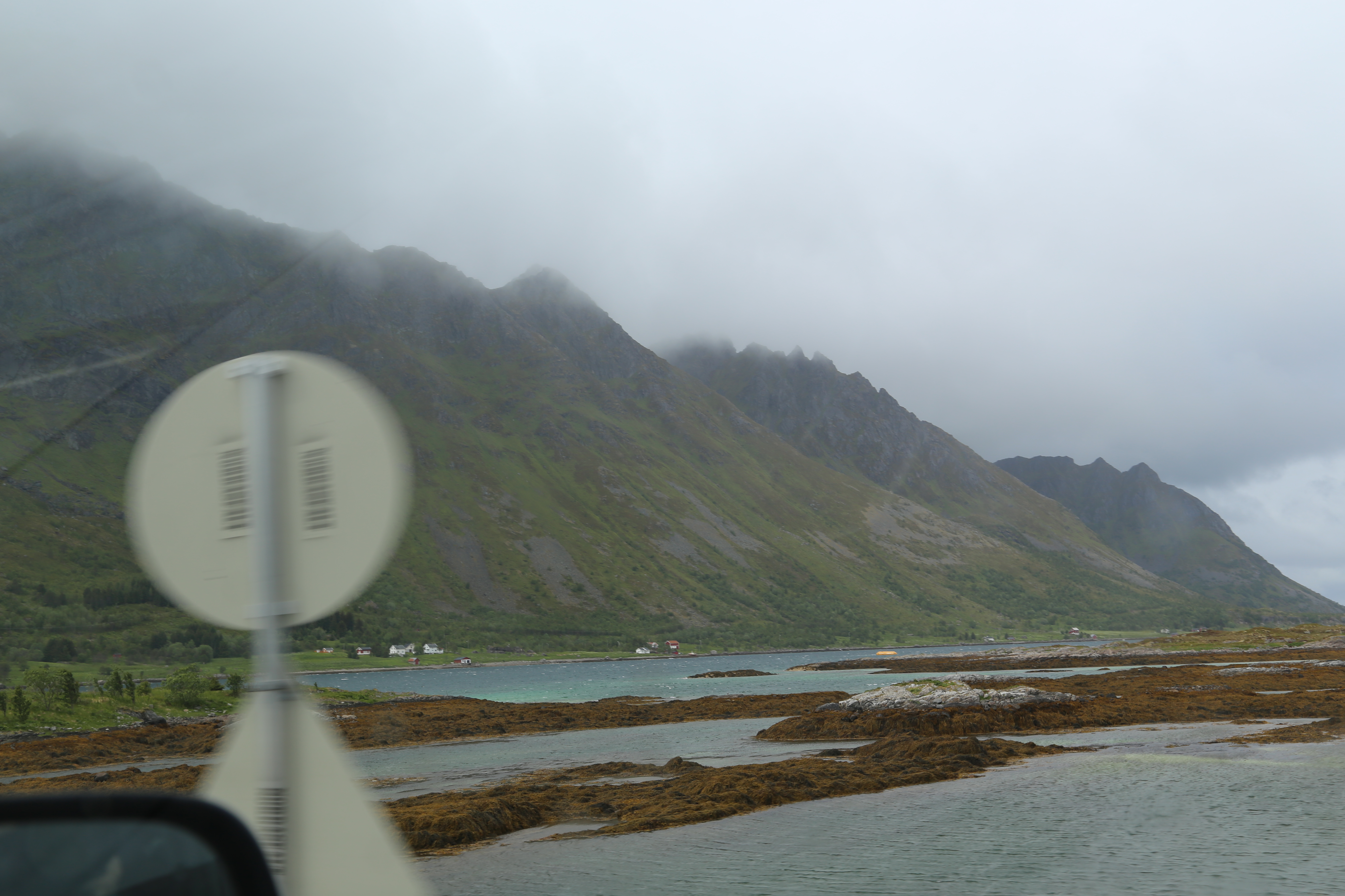 2014 Europe Trip Day 18 - Norway (Lofoten Islands: Sordal Tunnel (4 miles),  Sloverfjord Tunnel (2 miles), Chocolate Chip Rolls, Svolvaer, Lofoten Stockfish (Hanging Cod), Fishing Village Named Å, Snails, Fiskeburger (Fish Burger), Wild Reindeer) 