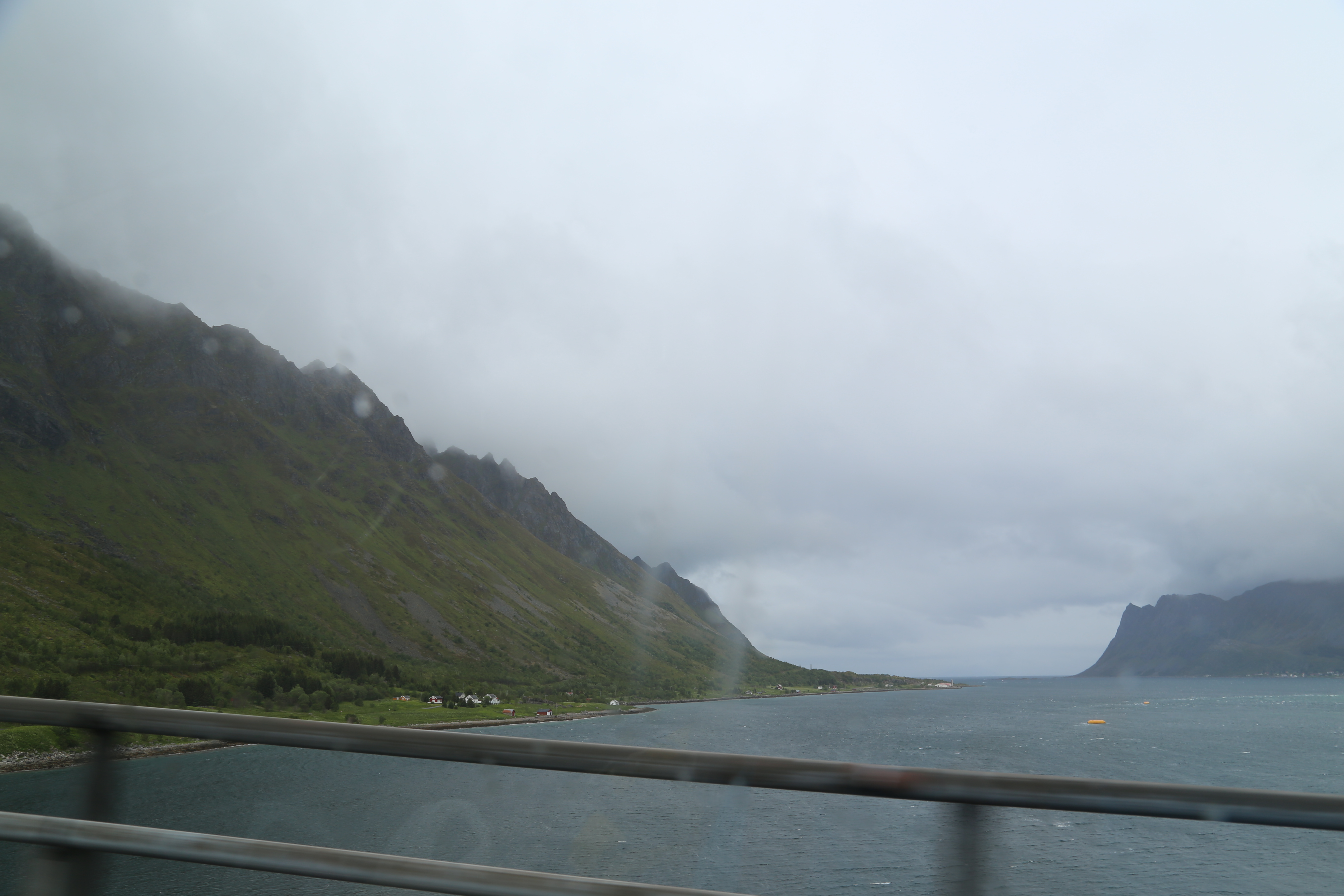 2014 Europe Trip Day 18 - Norway (Lofoten Islands: Sordal Tunnel (4 miles),  Sloverfjord Tunnel (2 miles), Chocolate Chip Rolls, Svolvaer, Lofoten Stockfish (Hanging Cod), Fishing Village Named Å, Snails, Fiskeburger (Fish Burger), Wild Reindeer) 