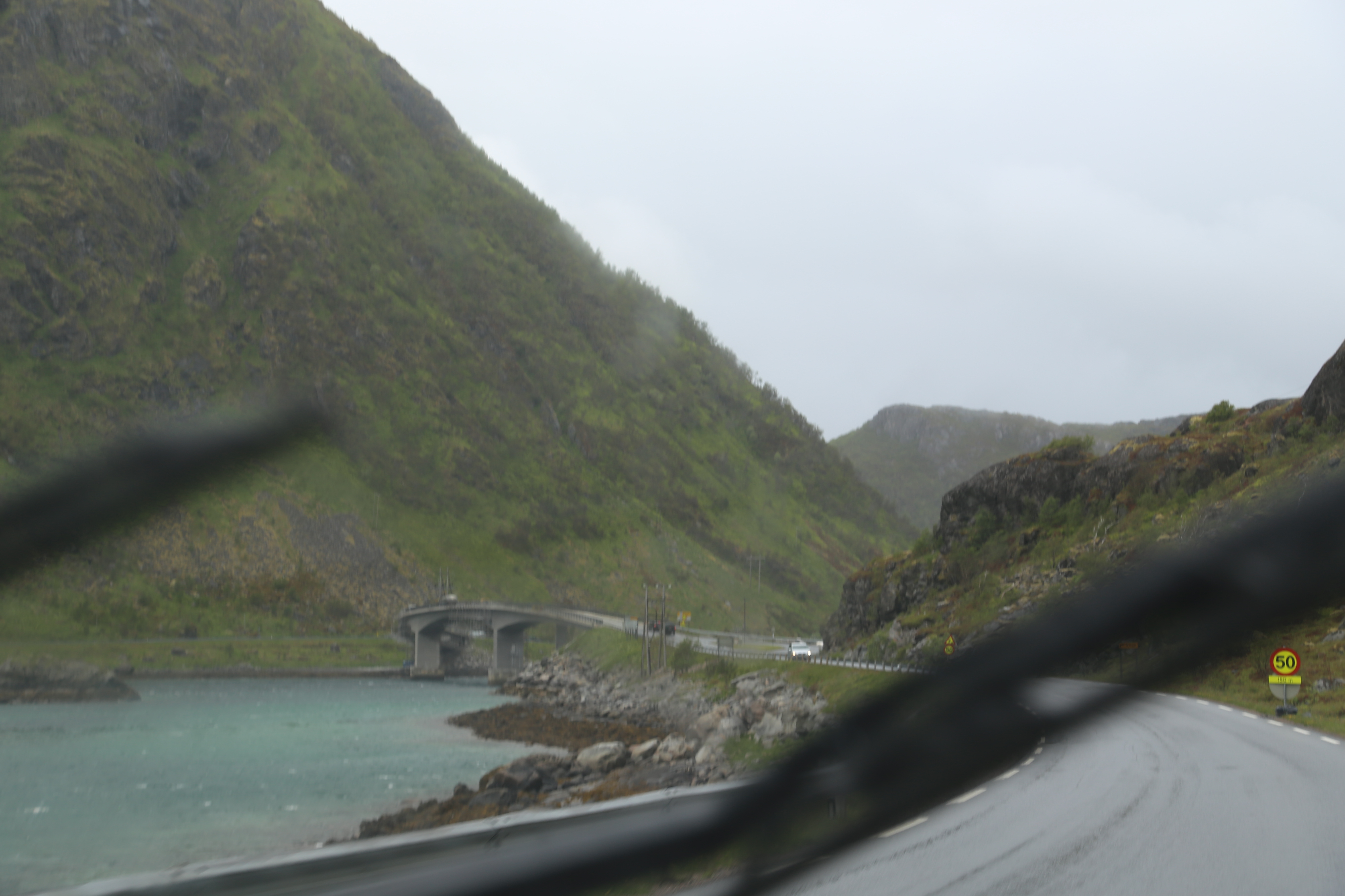 2014 Europe Trip Day 18 - Norway (Lofoten Islands: Sordal Tunnel (4 miles),  Sloverfjord Tunnel (2 miles), Chocolate Chip Rolls, Svolvaer, Lofoten Stockfish (Hanging Cod), Fishing Village Named Å, Snails, Fiskeburger (Fish Burger), Wild Reindeer) 