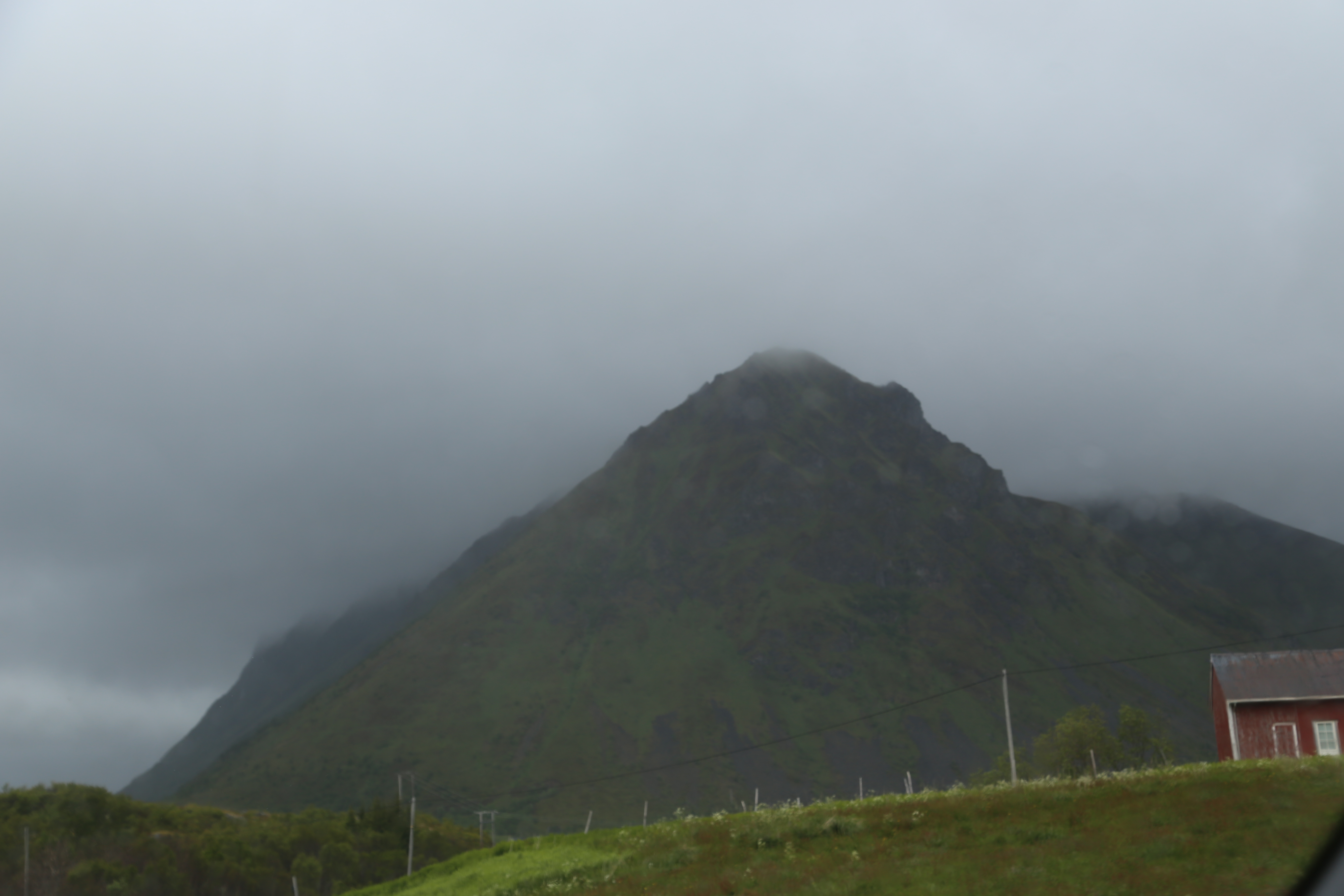 2014 Europe Trip Day 18 - Norway (Lofoten Islands: Sordal Tunnel (4 miles),  Sloverfjord Tunnel (2 miles), Chocolate Chip Rolls, Svolvaer, Lofoten Stockfish (Hanging Cod), Fishing Village Named Å, Snails, Fiskeburger (Fish Burger), Wild Reindeer) 