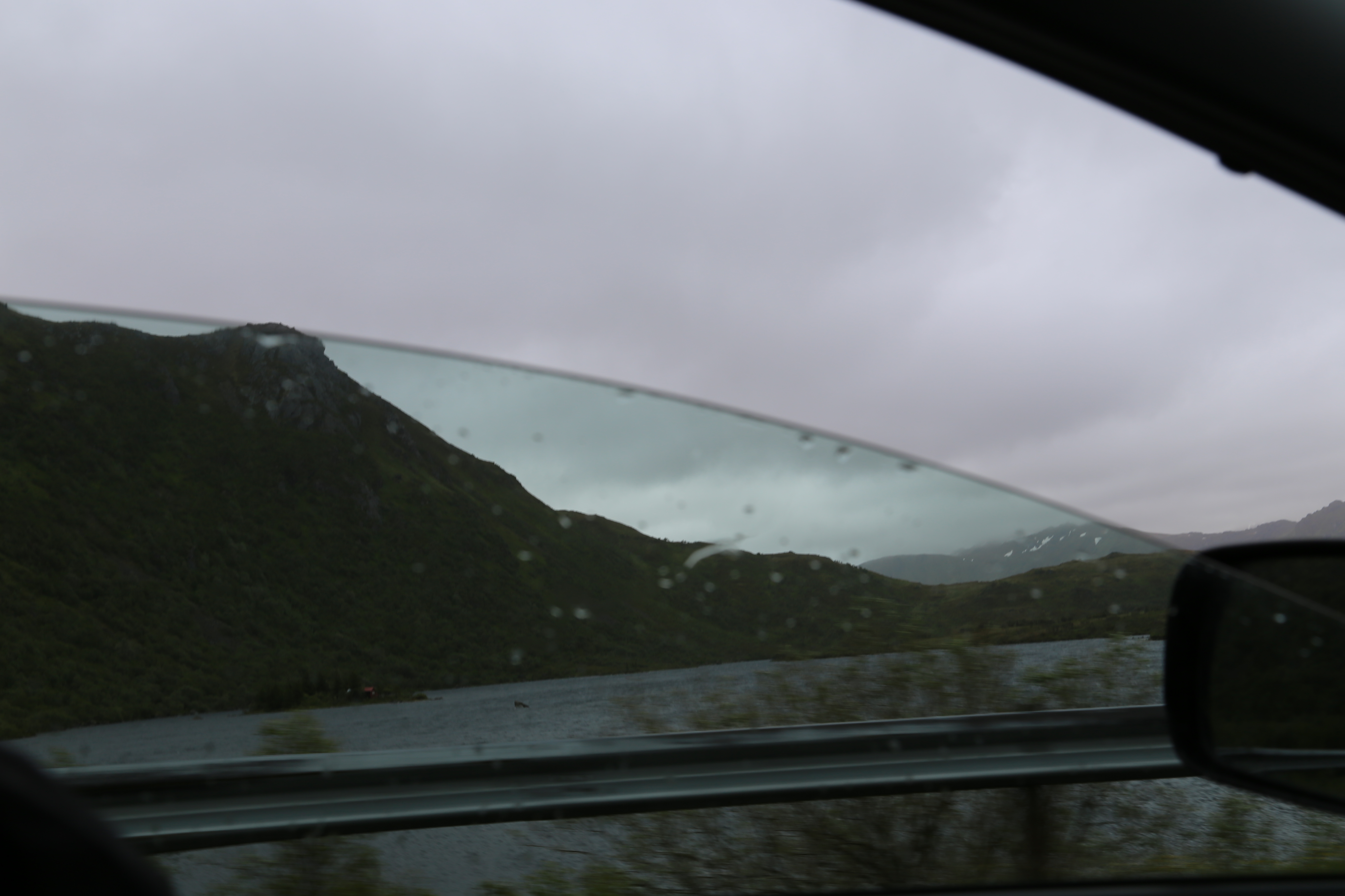 2014 Europe Trip Day 18 - Norway (Lofoten Islands: Sordal Tunnel (4 miles),  Sloverfjord Tunnel (2 miles), Chocolate Chip Rolls, Svolvaer, Lofoten Stockfish (Hanging Cod), Fishing Village Named Å, Snails, Fiskeburger (Fish Burger), Wild Reindeer) 