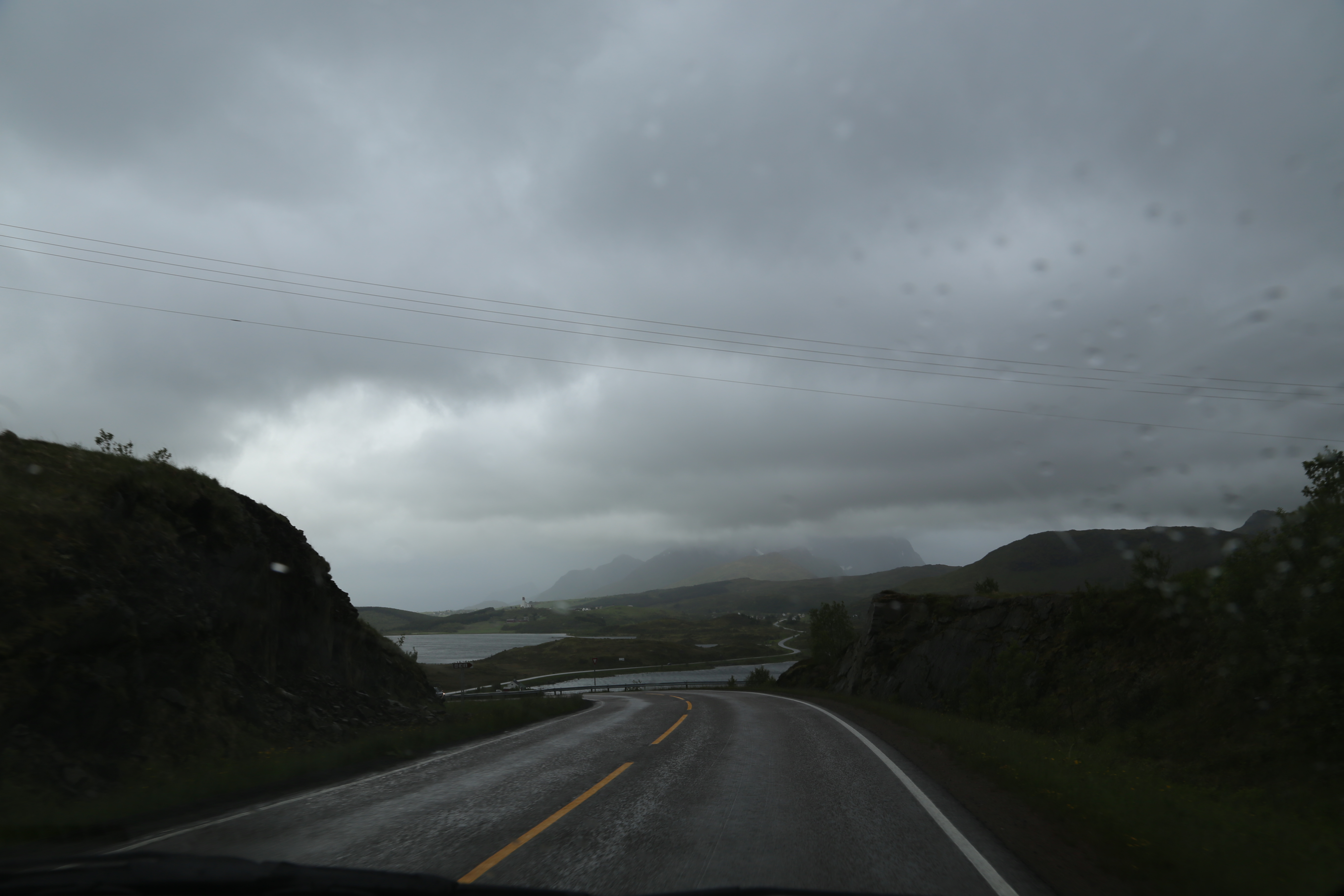 2014 Europe Trip Day 18 - Norway (Lofoten Islands: Sordal Tunnel (4 miles),  Sloverfjord Tunnel (2 miles), Chocolate Chip Rolls, Svolvaer, Lofoten Stockfish (Hanging Cod), Fishing Village Named Å, Snails, Fiskeburger (Fish Burger), Wild Reindeer) 