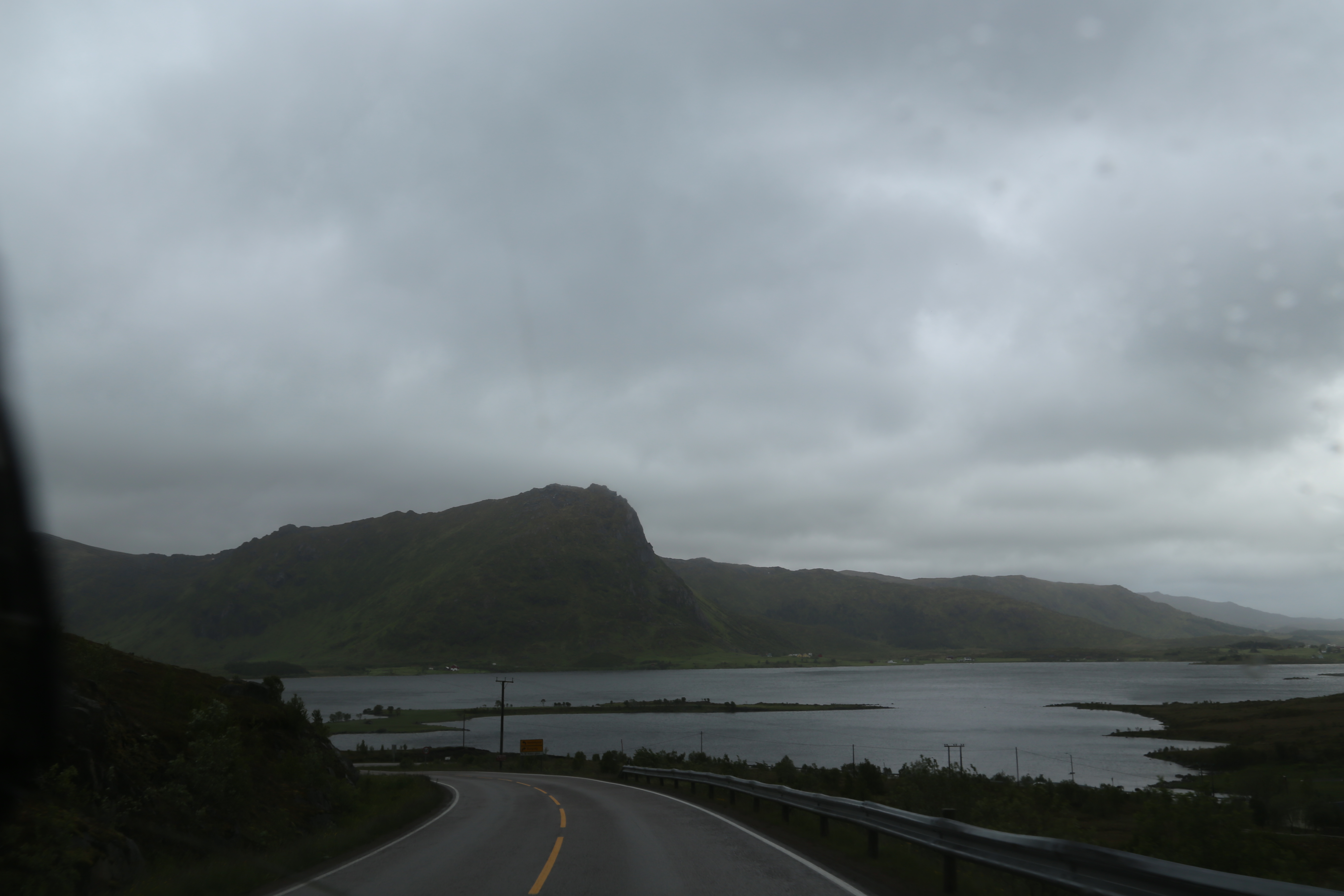 2014 Europe Trip Day 18 - Norway (Lofoten Islands: Sordal Tunnel (4 miles),  Sloverfjord Tunnel (2 miles), Chocolate Chip Rolls, Svolvaer, Lofoten Stockfish (Hanging Cod), Fishing Village Named Å, Snails, Fiskeburger (Fish Burger), Wild Reindeer) 