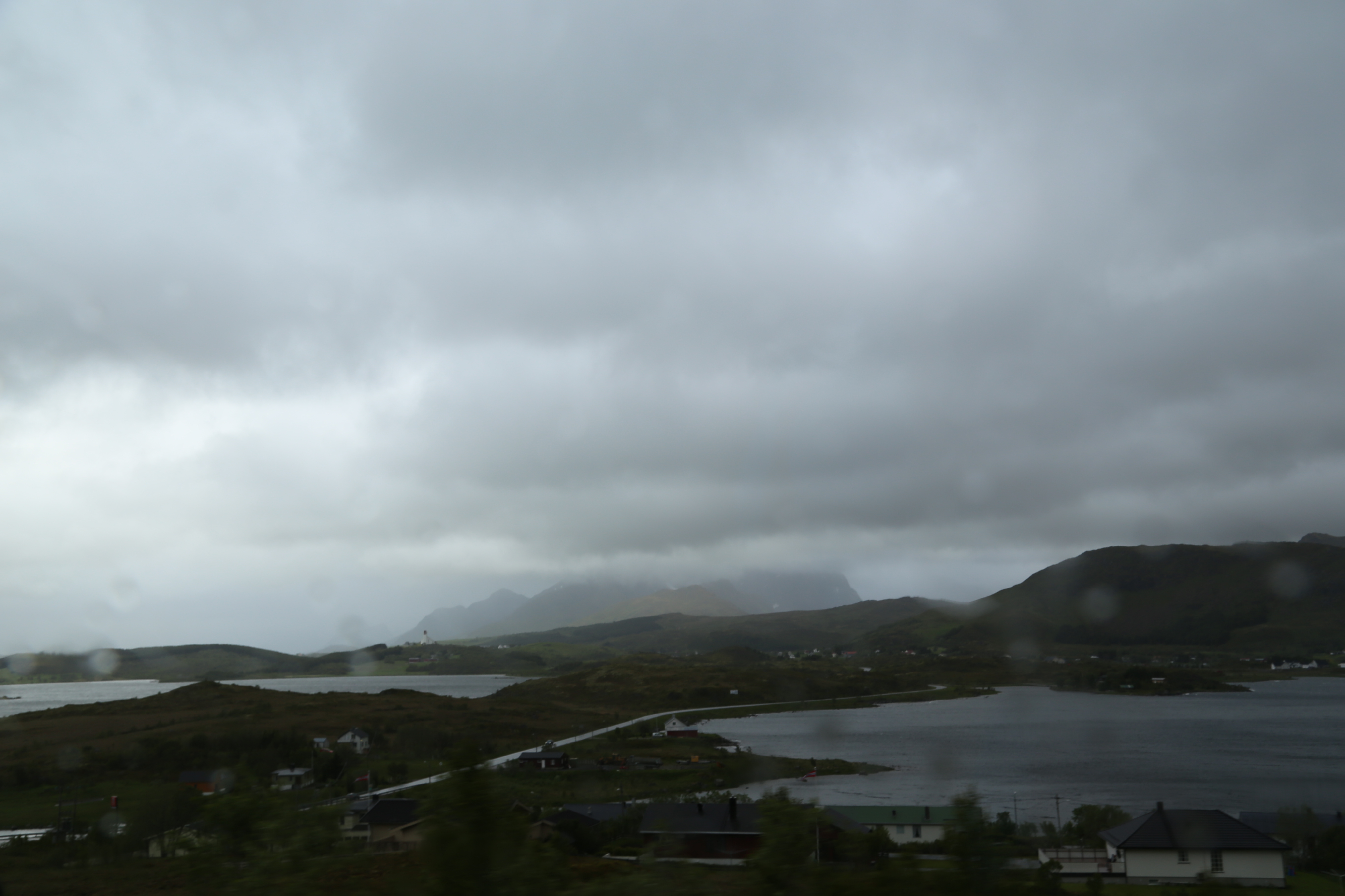 2014 Europe Trip Day 18 - Norway (Lofoten Islands: Sordal Tunnel (4 miles),  Sloverfjord Tunnel (2 miles), Chocolate Chip Rolls, Svolvaer, Lofoten Stockfish (Hanging Cod), Fishing Village Named Å, Snails, Fiskeburger (Fish Burger), Wild Reindeer) 