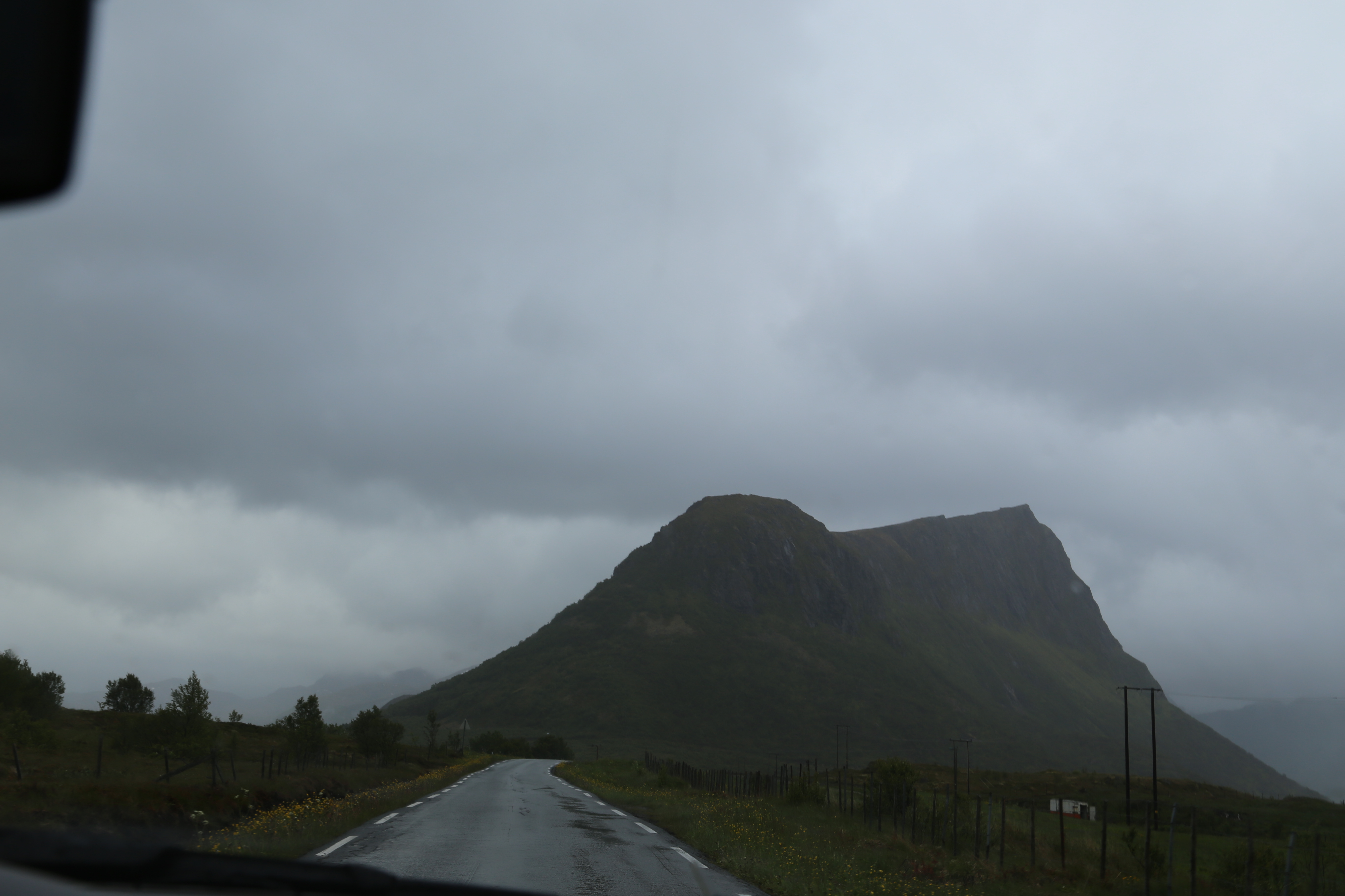 2014 Europe Trip Day 18 - Norway (Lofoten Islands: Sordal Tunnel (4 miles),  Sloverfjord Tunnel (2 miles), Chocolate Chip Rolls, Svolvaer, Lofoten Stockfish (Hanging Cod), Fishing Village Named Å, Snails, Fiskeburger (Fish Burger), Wild Reindeer) 