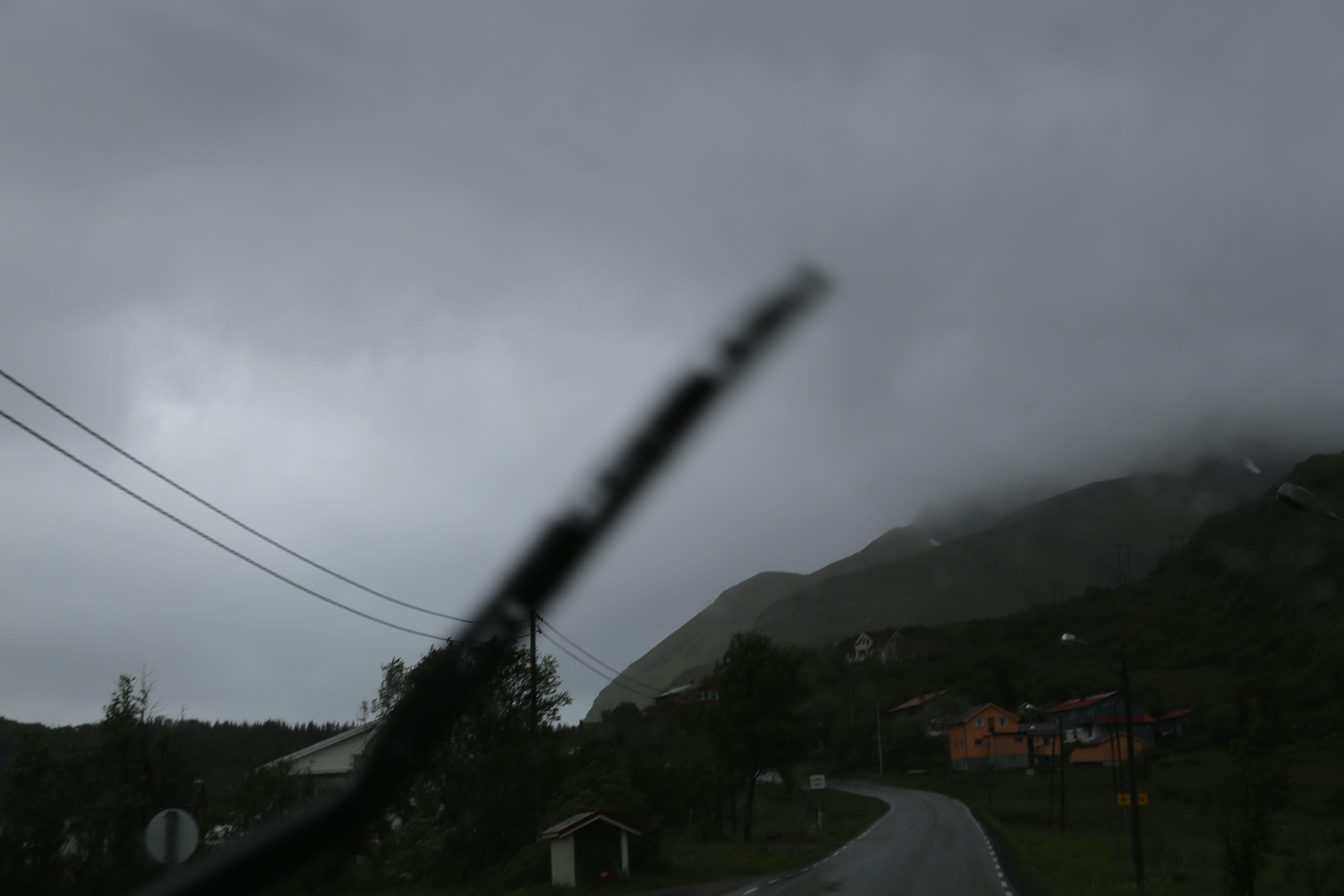 2014 Europe Trip Day 18 - Norway (Lofoten Islands: Sordal Tunnel (4 miles),  Sloverfjord Tunnel (2 miles), Chocolate Chip Rolls, Svolvaer, Lofoten Stockfish (Hanging Cod), Fishing Village Named Å, Snails, Fiskeburger (Fish Burger), Wild Reindeer) 