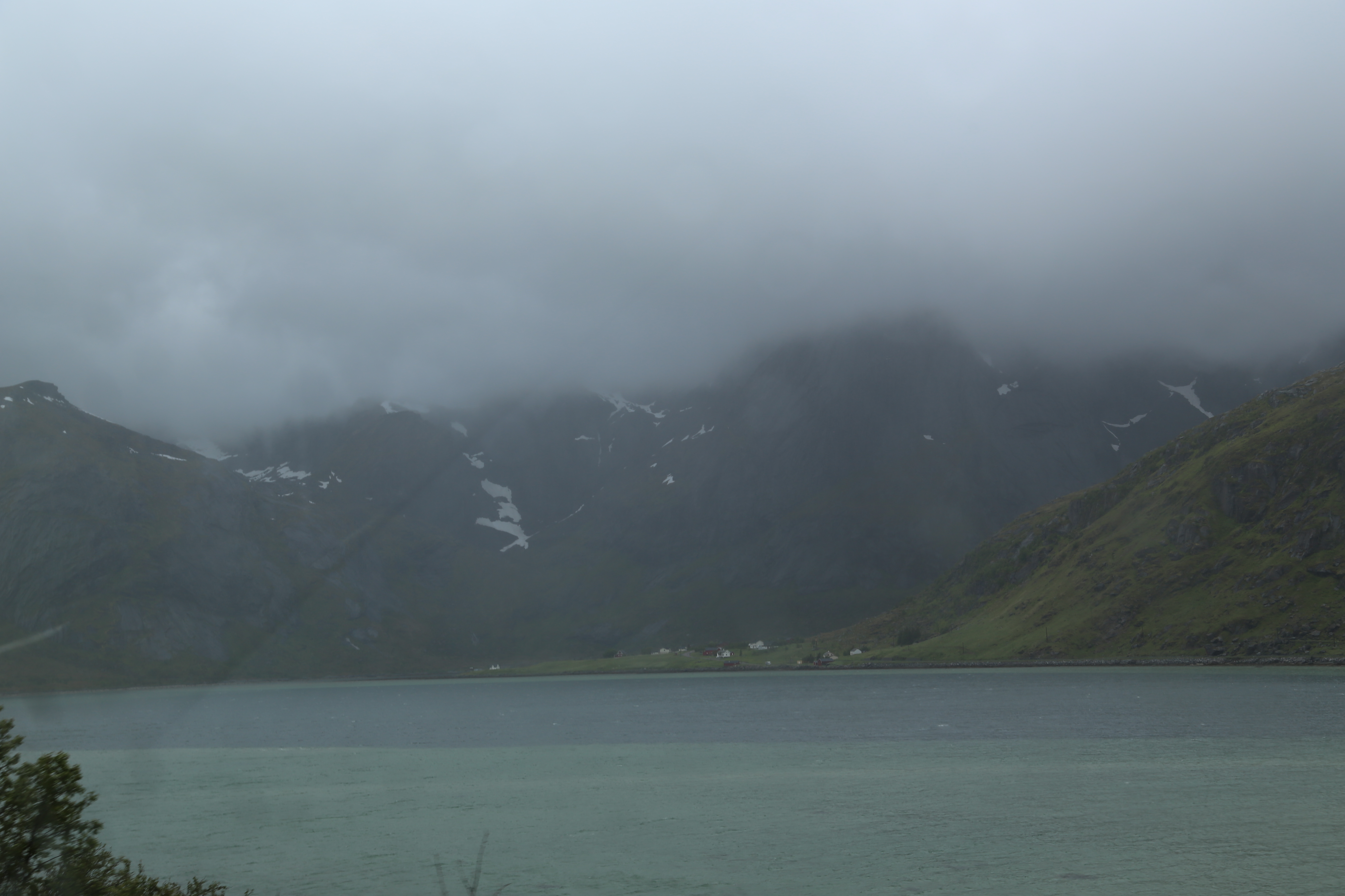 2014 Europe Trip Day 18 - Norway (Lofoten Islands: Sordal Tunnel (4 miles),  Sloverfjord Tunnel (2 miles), Chocolate Chip Rolls, Svolvaer, Lofoten Stockfish (Hanging Cod), Fishing Village Named Å, Snails, Fiskeburger (Fish Burger), Wild Reindeer) 