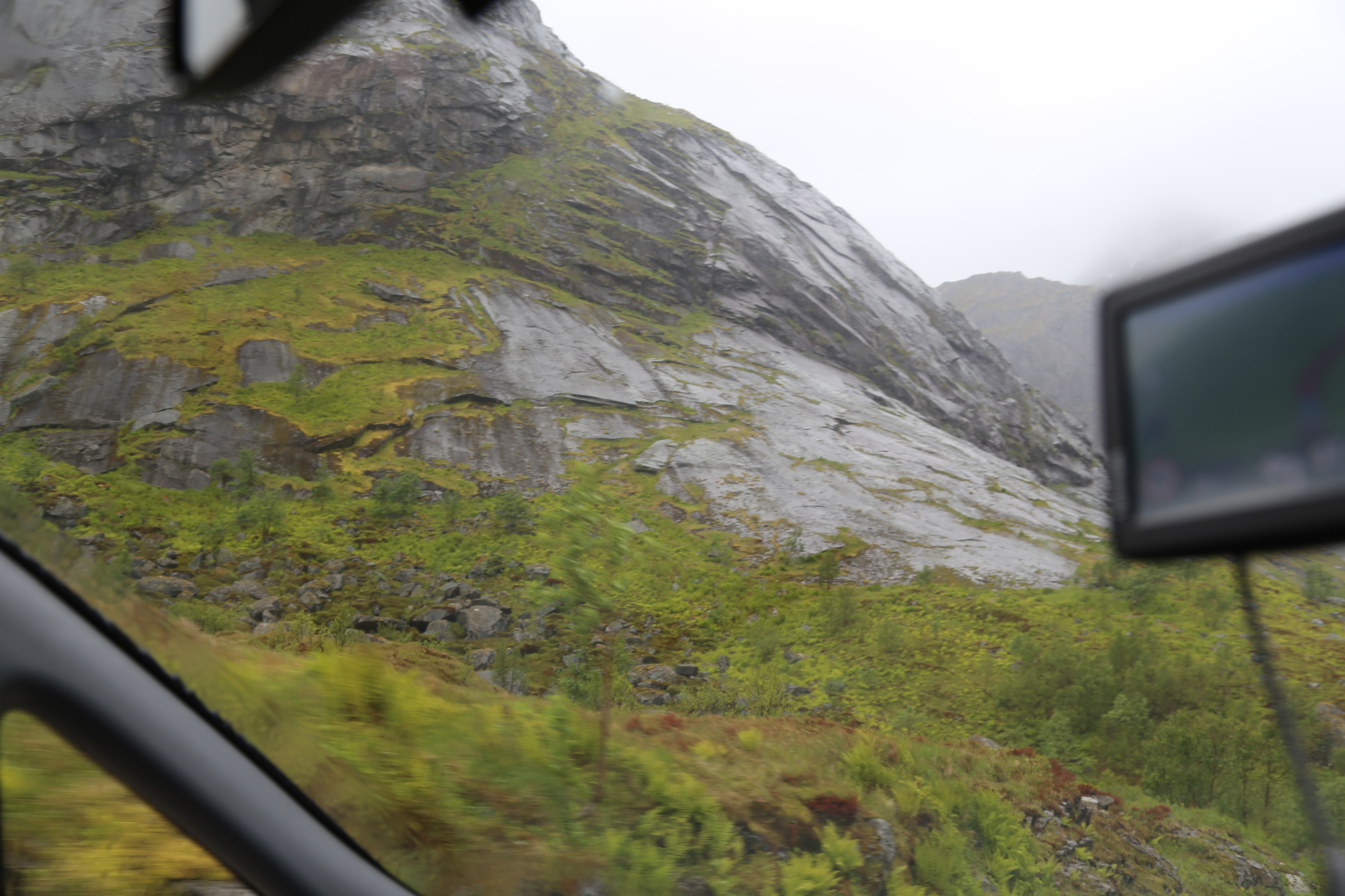 2014 Europe Trip Day 18 - Norway (Lofoten Islands: Sordal Tunnel (4 miles),  Sloverfjord Tunnel (2 miles), Chocolate Chip Rolls, Svolvaer, Lofoten Stockfish (Hanging Cod), Fishing Village Named Å, Snails, Fiskeburger (Fish Burger), Wild Reindeer) 