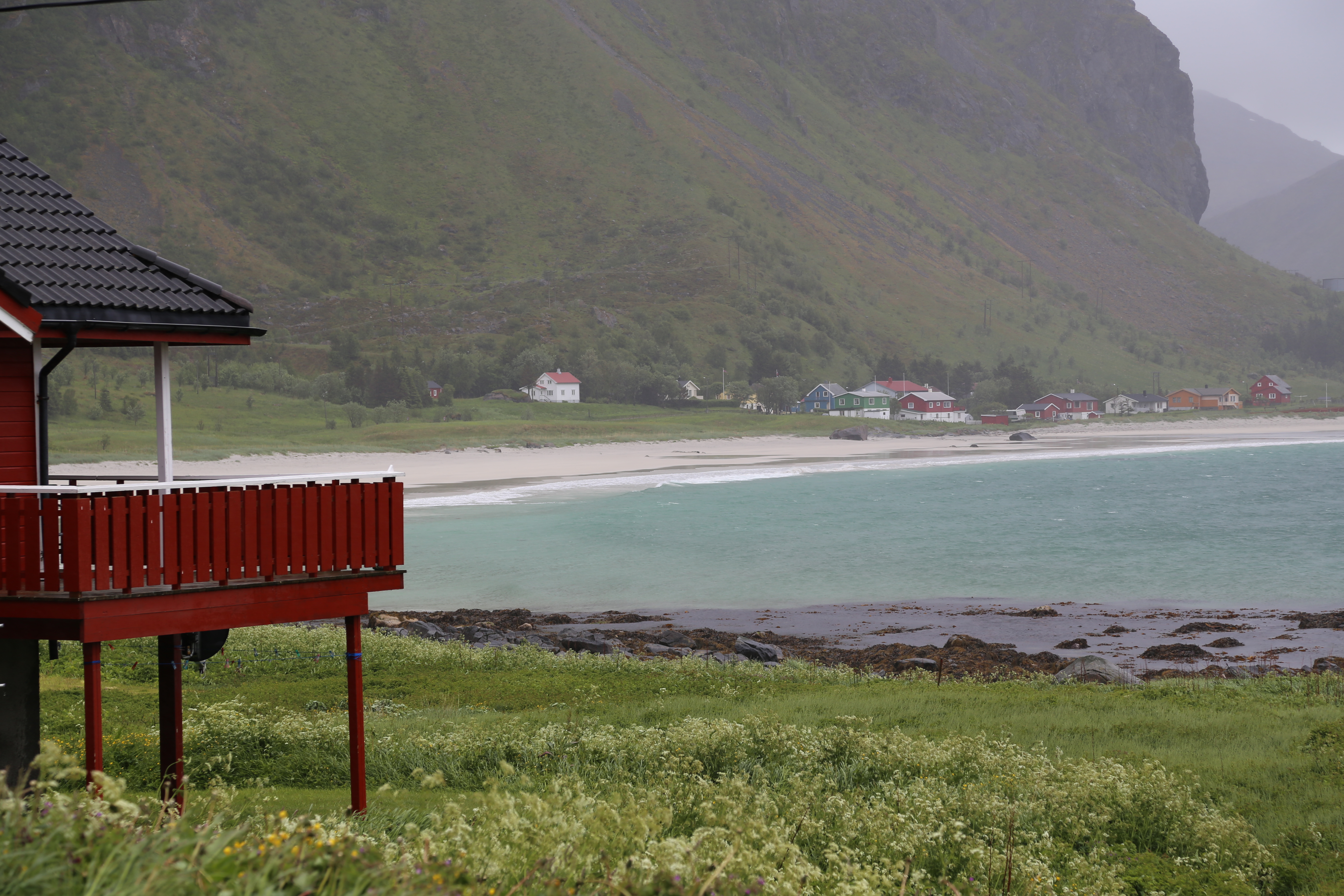 2014 Europe Trip Day 18 - Norway (Lofoten Islands: Sordal Tunnel (4 miles),  Sloverfjord Tunnel (2 miles), Chocolate Chip Rolls, Svolvaer, Lofoten Stockfish (Hanging Cod), Fishing Village Named Å, Snails, Fiskeburger (Fish Burger), Wild Reindeer) 