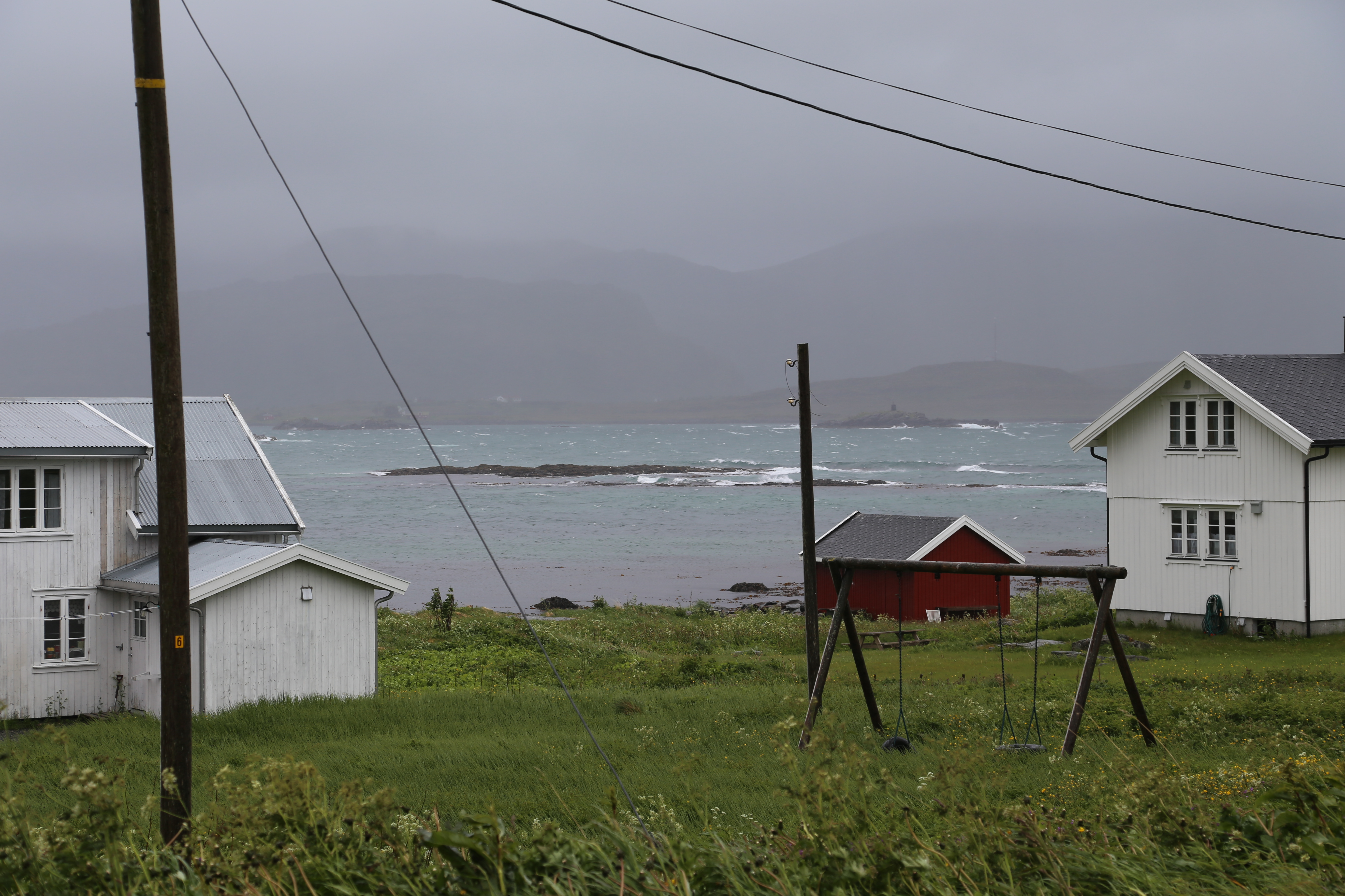 2014 Europe Trip Day 18 - Norway (Lofoten Islands: Sordal Tunnel (4 miles),  Sloverfjord Tunnel (2 miles), Chocolate Chip Rolls, Svolvaer, Lofoten Stockfish (Hanging Cod), Fishing Village Named Å, Snails, Fiskeburger (Fish Burger), Wild Reindeer) 