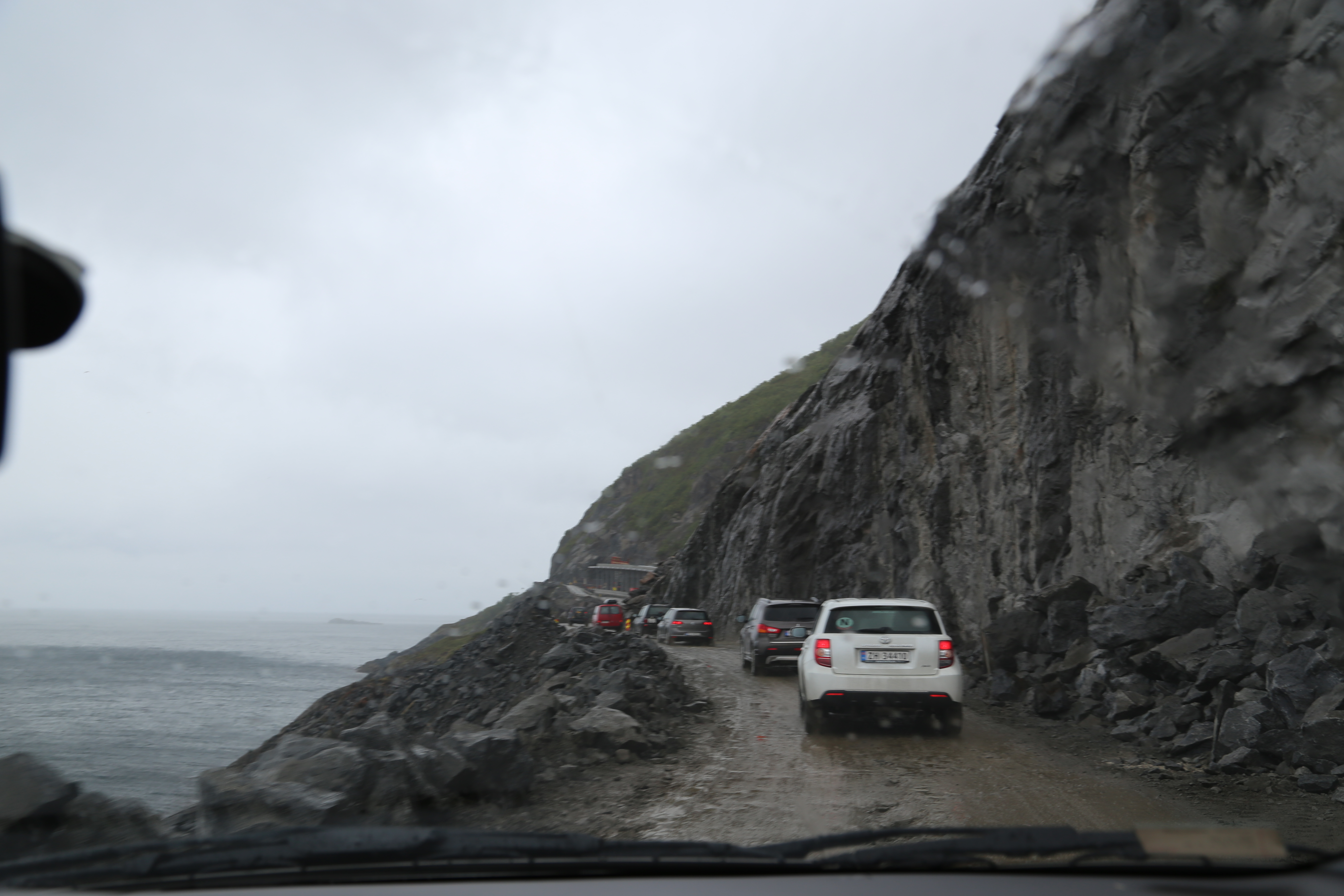 2014 Europe Trip Day 18 - Norway (Lofoten Islands: Sordal Tunnel (4 miles),  Sloverfjord Tunnel (2 miles), Chocolate Chip Rolls, Svolvaer, Lofoten Stockfish (Hanging Cod), Fishing Village Named Å, Snails, Fiskeburger (Fish Burger), Wild Reindeer) 