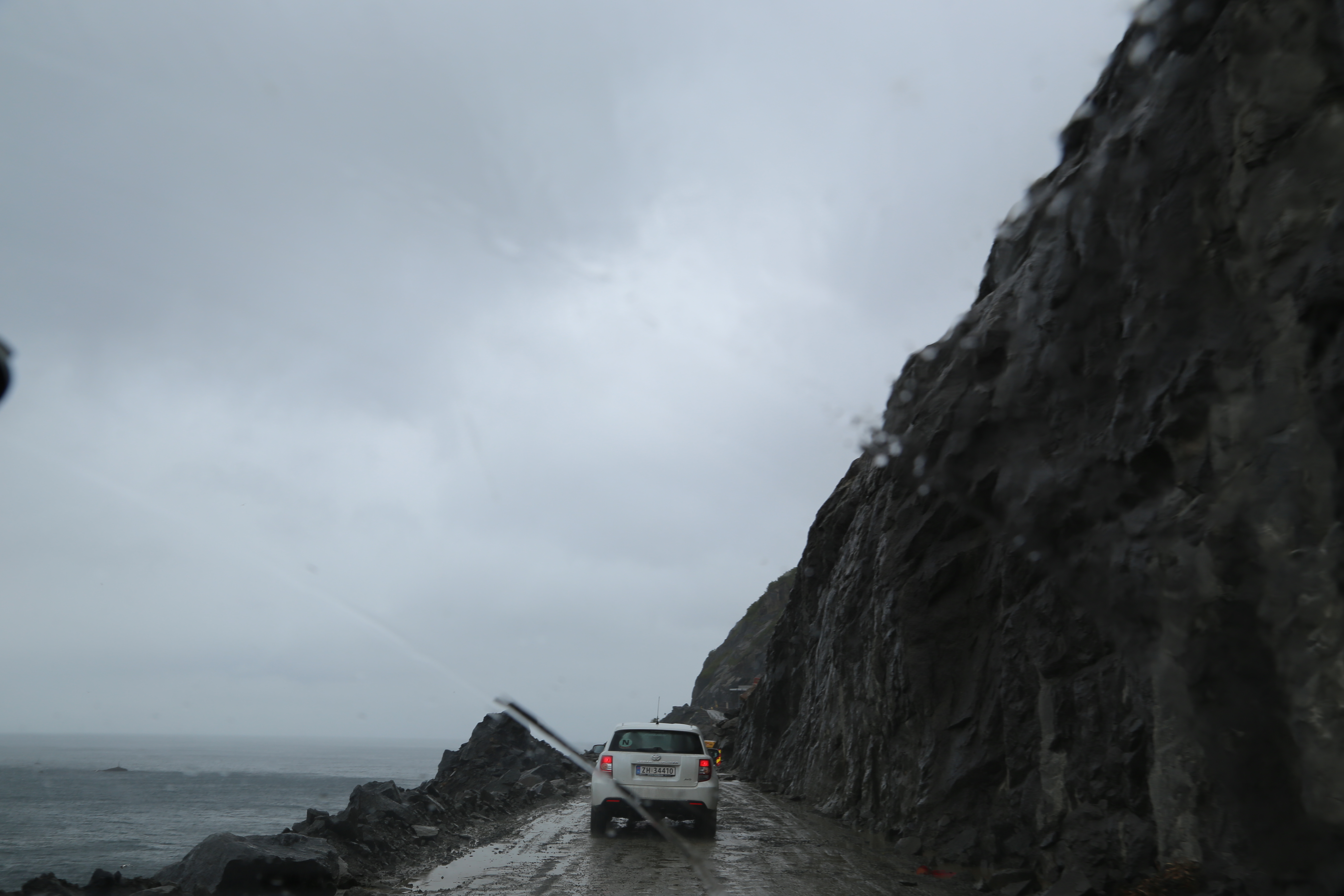 2014 Europe Trip Day 18 - Norway (Lofoten Islands: Sordal Tunnel (4 miles),  Sloverfjord Tunnel (2 miles), Chocolate Chip Rolls, Svolvaer, Lofoten Stockfish (Hanging Cod), Fishing Village Named Å, Snails, Fiskeburger (Fish Burger), Wild Reindeer) 