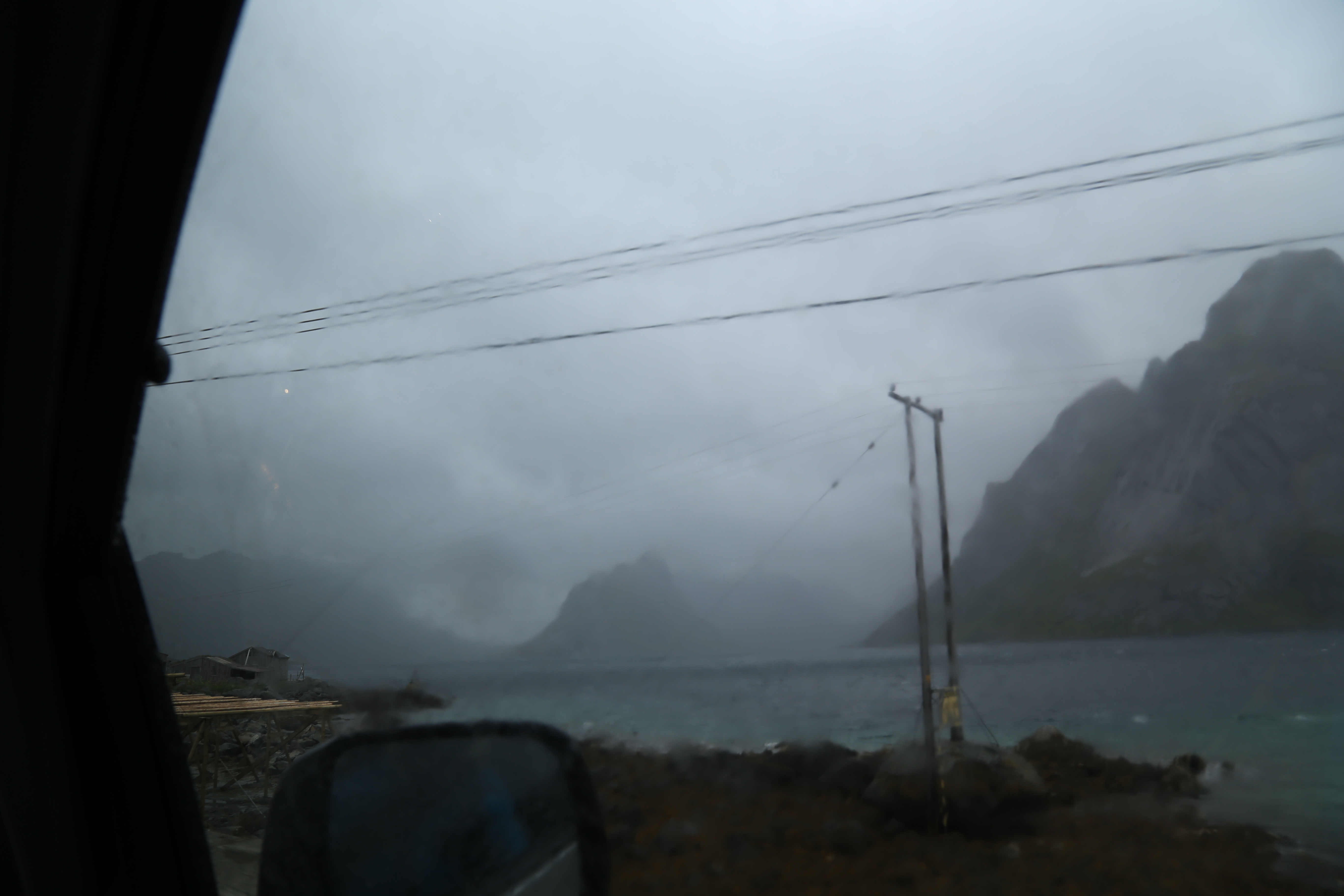 2014 Europe Trip Day 18 - Norway (Lofoten Islands: Sordal Tunnel (4 miles),  Sloverfjord Tunnel (2 miles), Chocolate Chip Rolls, Svolvaer, Lofoten Stockfish (Hanging Cod), Fishing Village Named Å, Snails, Fiskeburger (Fish Burger), Wild Reindeer) 