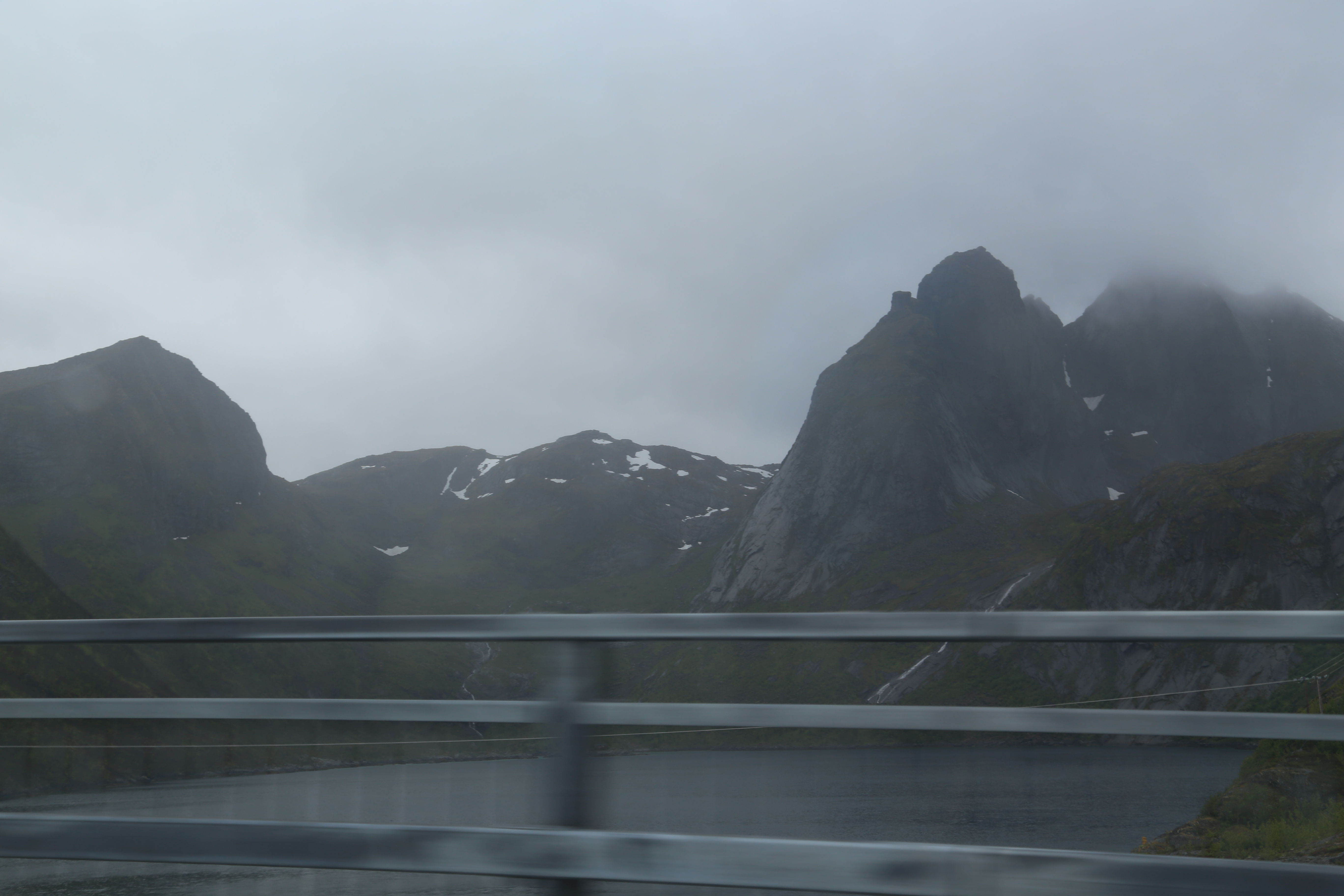 2014 Europe Trip Day 18 - Norway (Lofoten Islands: Sordal Tunnel (4 miles),  Sloverfjord Tunnel (2 miles), Chocolate Chip Rolls, Svolvaer, Lofoten Stockfish (Hanging Cod), Fishing Village Named Å, Snails, Fiskeburger (Fish Burger), Wild Reindeer) 