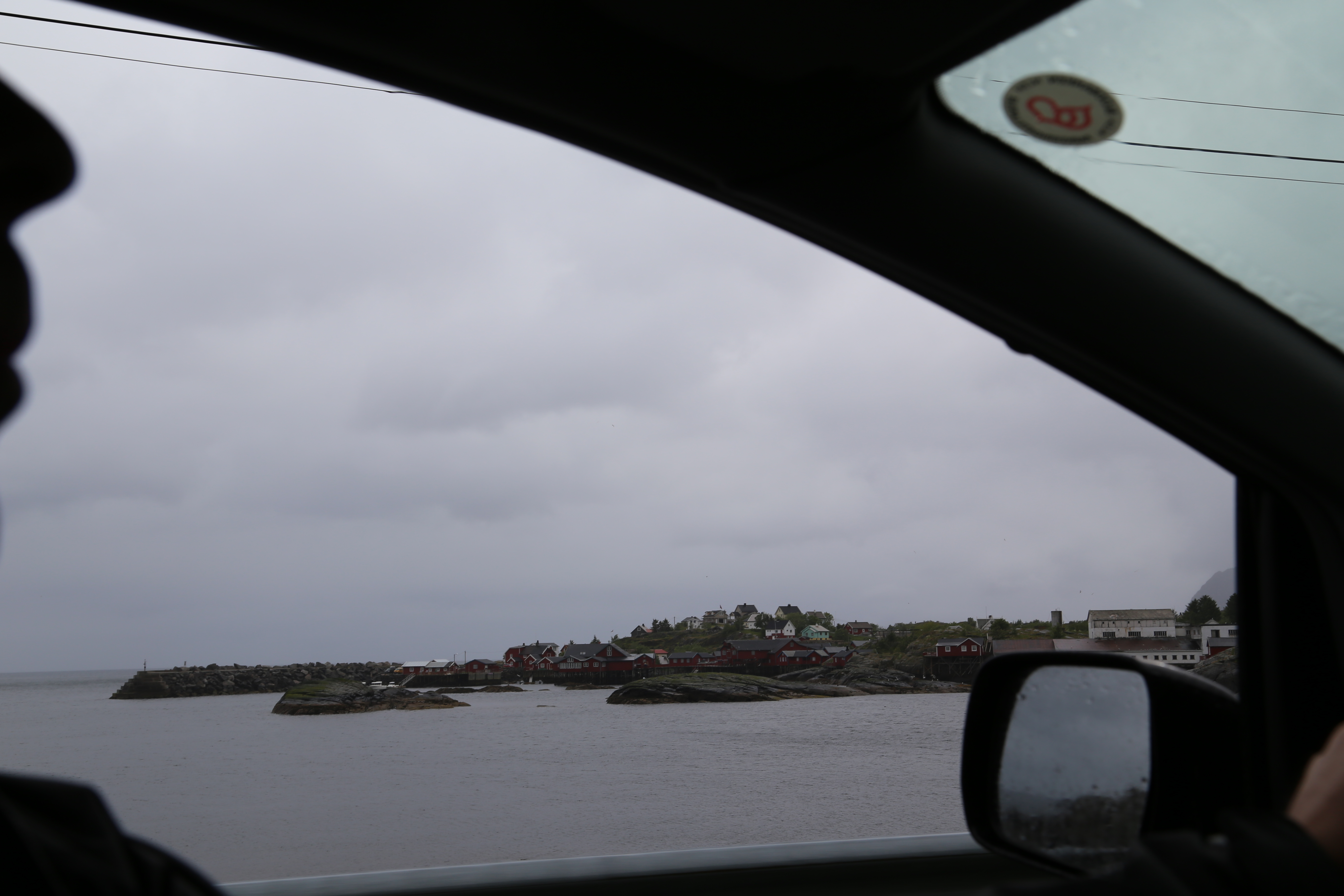 2014 Europe Trip Day 18 - Norway (Lofoten Islands: Sordal Tunnel (4 miles),  Sloverfjord Tunnel (2 miles), Chocolate Chip Rolls, Svolvaer, Lofoten Stockfish (Hanging Cod), Fishing Village Named Å, Snails, Fiskeburger (Fish Burger), Wild Reindeer) 