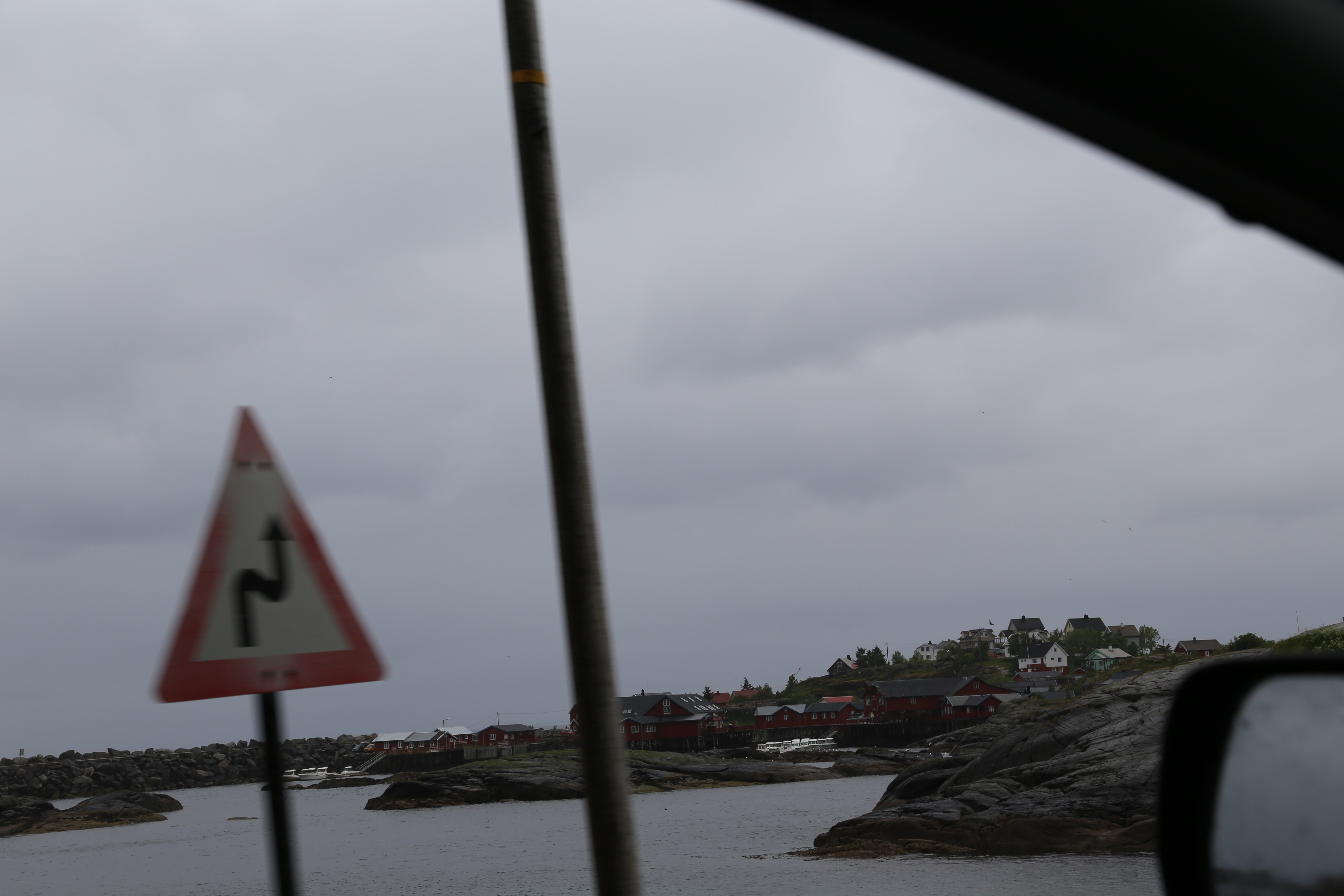 2014 Europe Trip Day 18 - Norway (Lofoten Islands: Sordal Tunnel (4 miles),  Sloverfjord Tunnel (2 miles), Chocolate Chip Rolls, Svolvaer, Lofoten Stockfish (Hanging Cod), Fishing Village Named Å, Snails, Fiskeburger (Fish Burger), Wild Reindeer) 