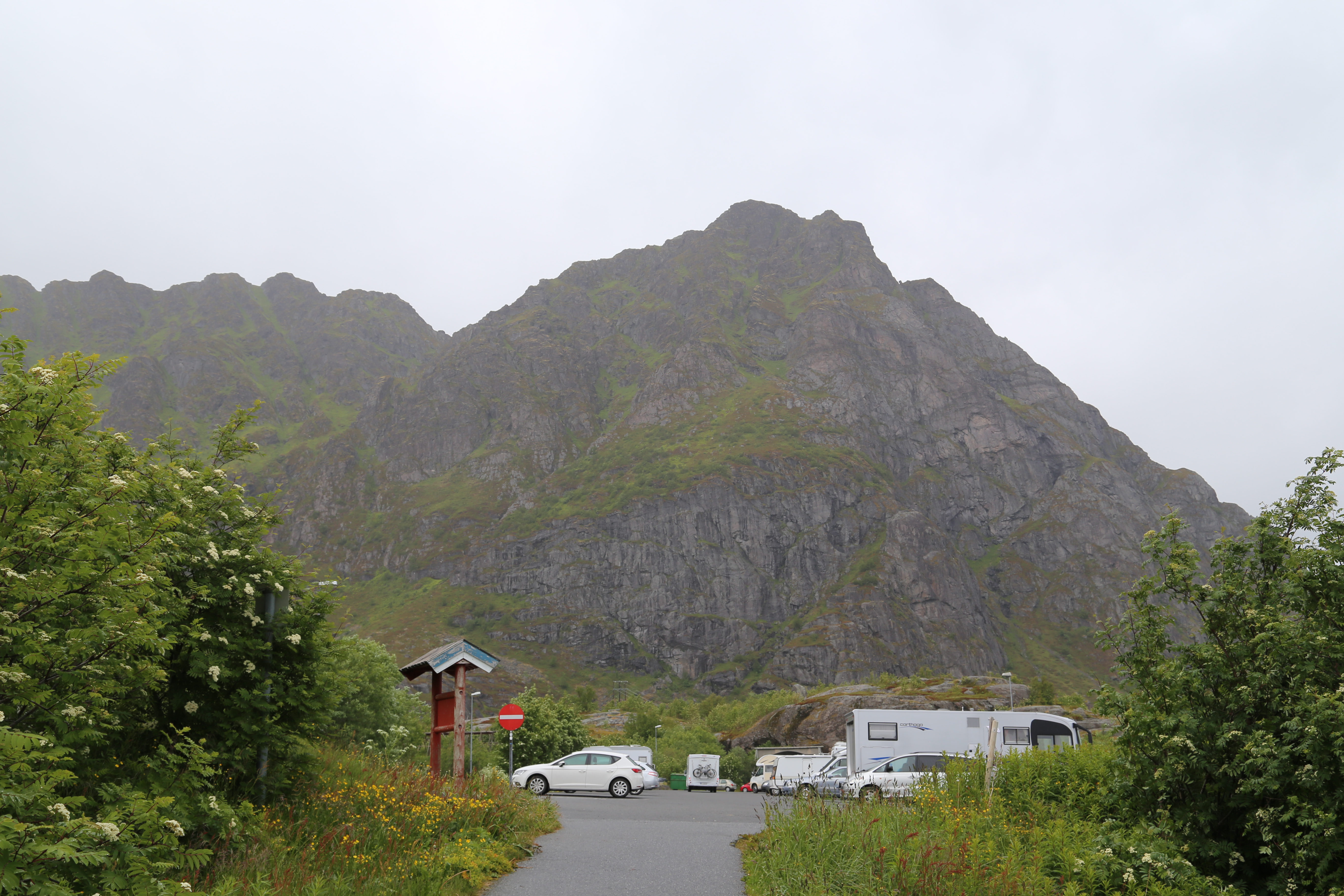 2014 Europe Trip Day 18 - Norway (Lofoten Islands: Sordal Tunnel (4 miles),  Sloverfjord Tunnel (2 miles), Chocolate Chip Rolls, Svolvaer, Lofoten Stockfish (Hanging Cod), Fishing Village Named Å, Snails, Fiskeburger (Fish Burger), Wild Reindeer) 