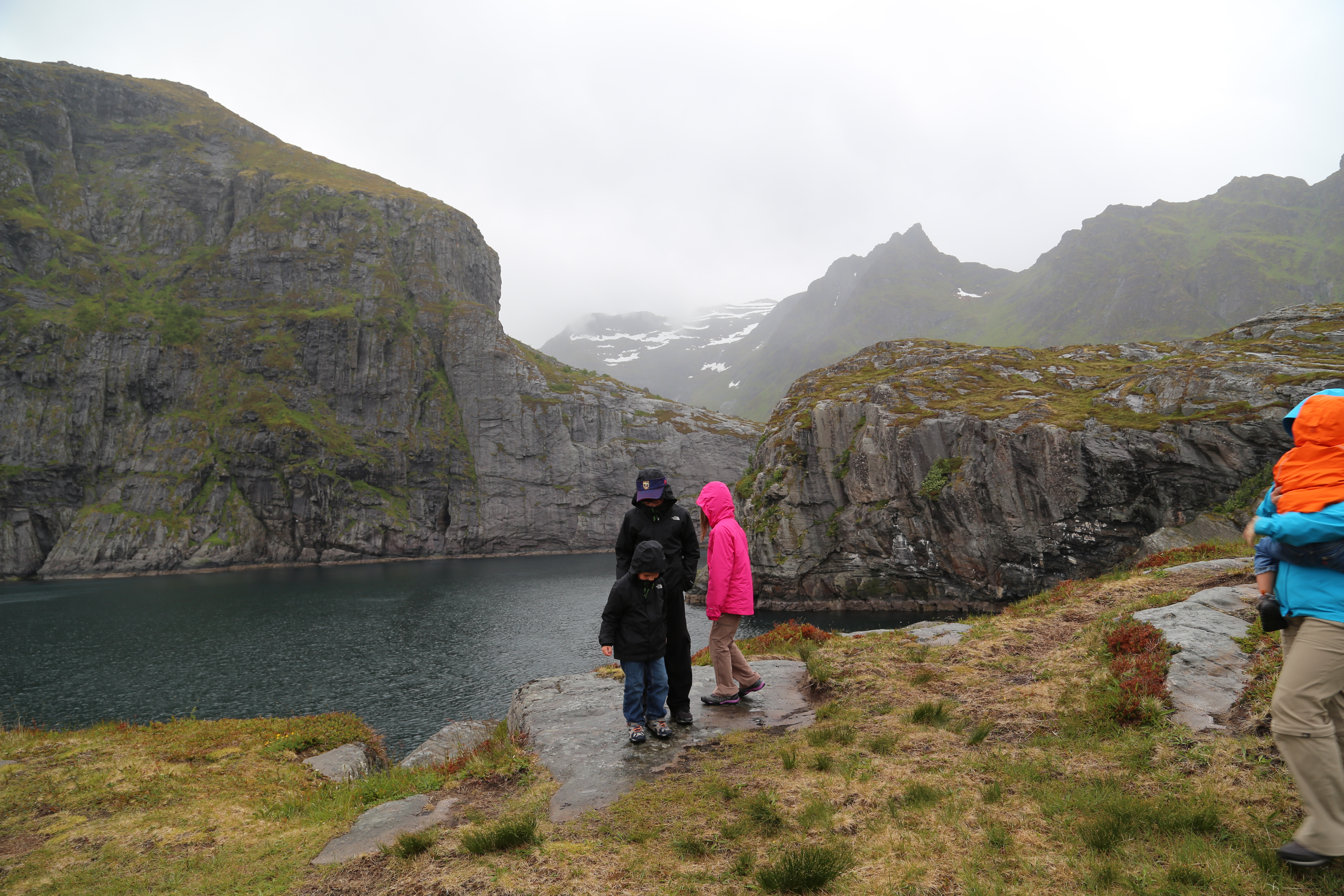 2014 Europe Trip Day 18 - Norway (Lofoten Islands: Sordal Tunnel (4 miles),  Sloverfjord Tunnel (2 miles), Chocolate Chip Rolls, Svolvaer, Lofoten Stockfish (Hanging Cod), Fishing Village Named Å, Snails, Fiskeburger (Fish Burger), Wild Reindeer) 