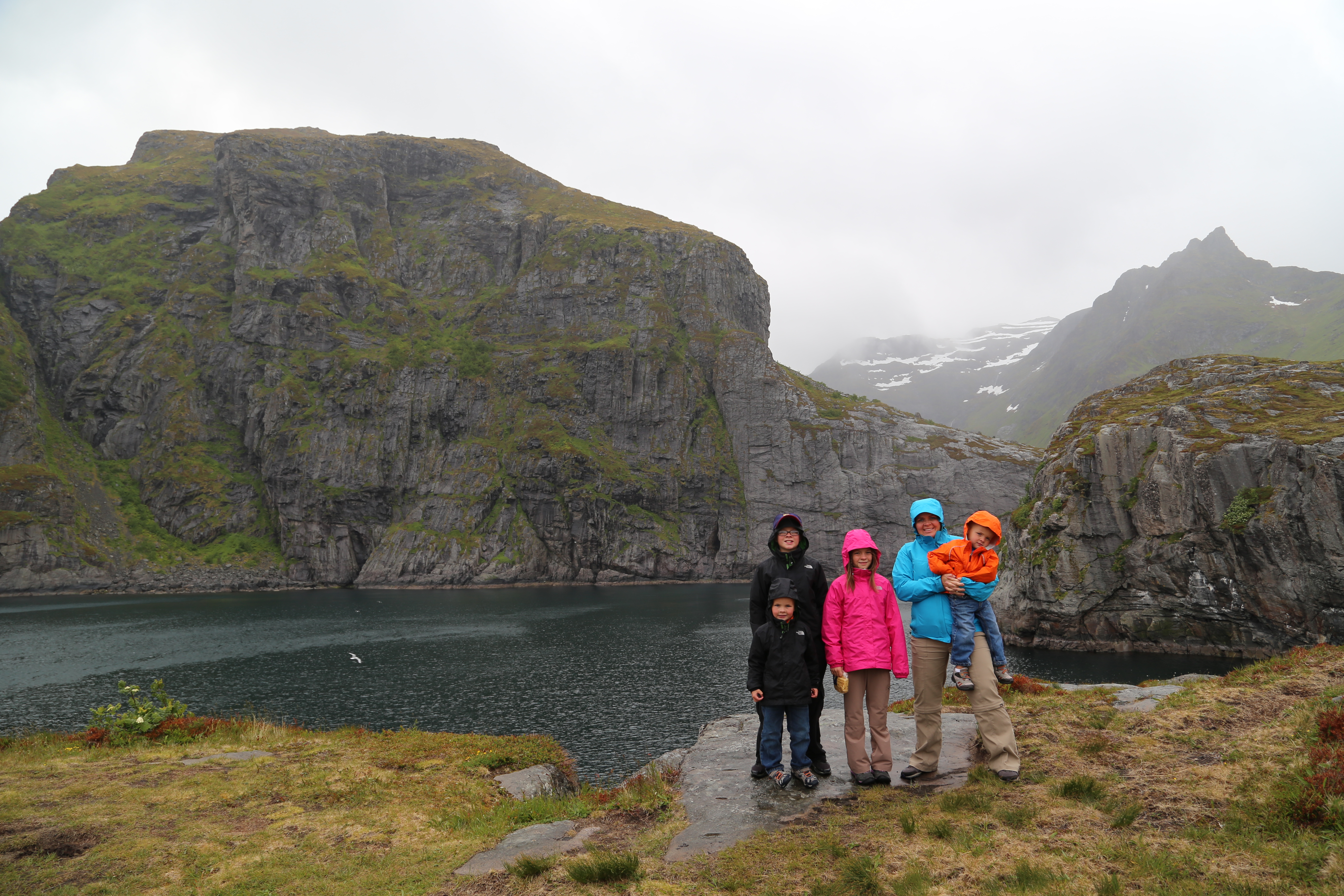 2014 Europe Trip Day 18 - Norway (Lofoten Islands: Sordal Tunnel (4 miles),  Sloverfjord Tunnel (2 miles), Chocolate Chip Rolls, Svolvaer, Lofoten Stockfish (Hanging Cod), Fishing Village Named Å, Snails, Fiskeburger (Fish Burger), Wild Reindeer) 