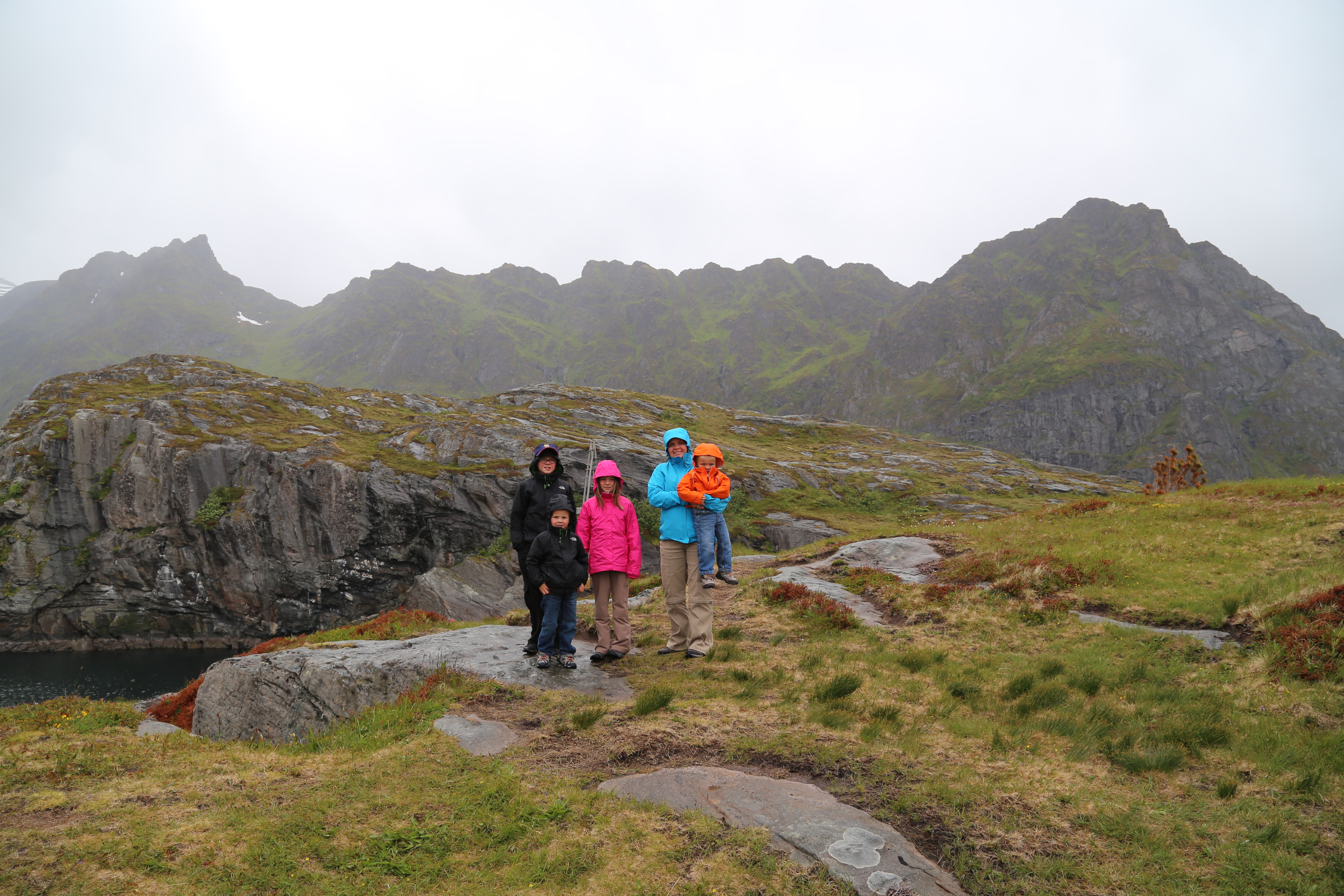 2014 Europe Trip Day 18 - Norway (Lofoten Islands: Sordal Tunnel (4 miles),  Sloverfjord Tunnel (2 miles), Chocolate Chip Rolls, Svolvaer, Lofoten Stockfish (Hanging Cod), Fishing Village Named Å, Snails, Fiskeburger (Fish Burger), Wild Reindeer) 