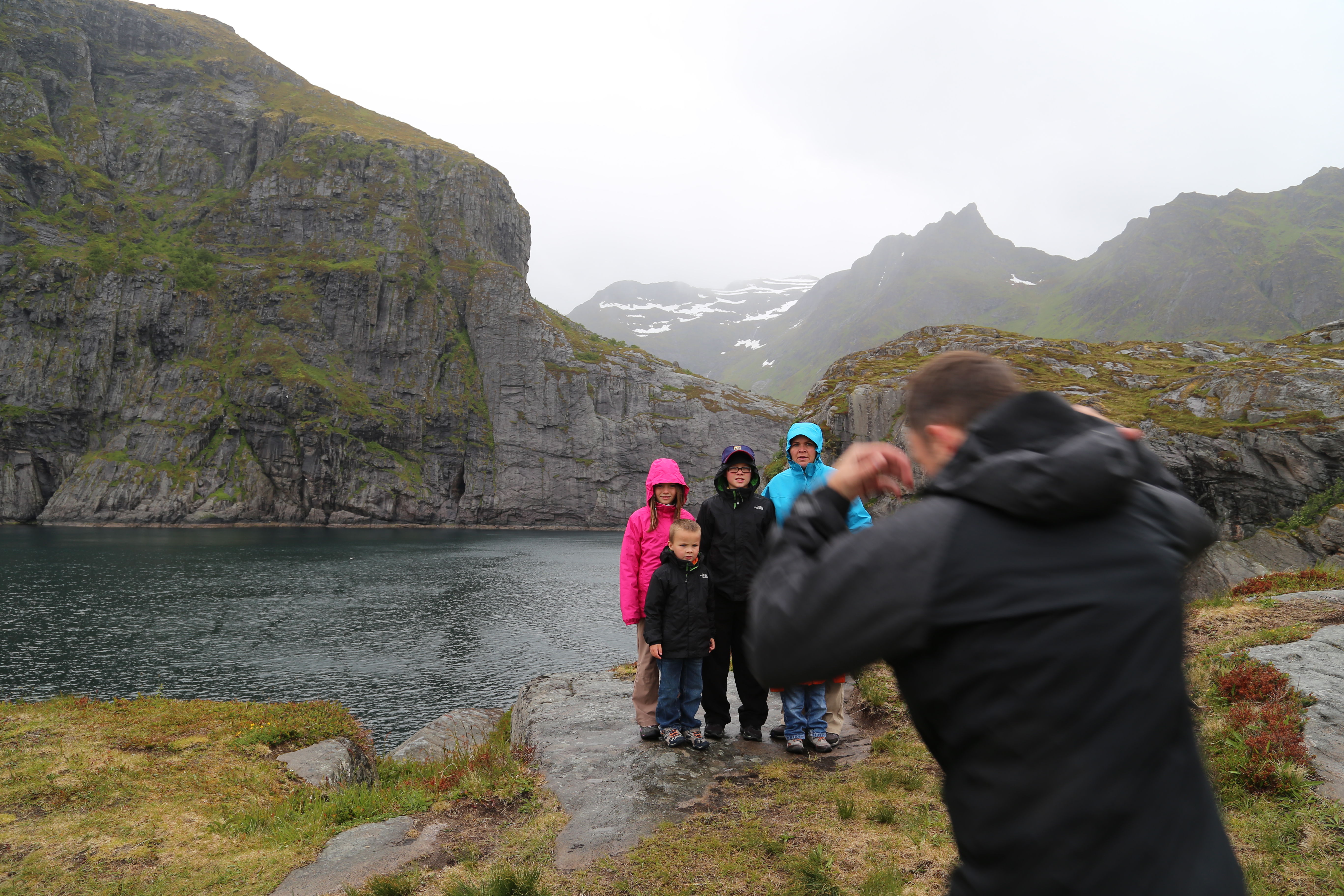 2014 Europe Trip Day 18 - Norway (Lofoten Islands: Sordal Tunnel (4 miles),  Sloverfjord Tunnel (2 miles), Chocolate Chip Rolls, Svolvaer, Lofoten Stockfish (Hanging Cod), Fishing Village Named Å, Snails, Fiskeburger (Fish Burger), Wild Reindeer) 