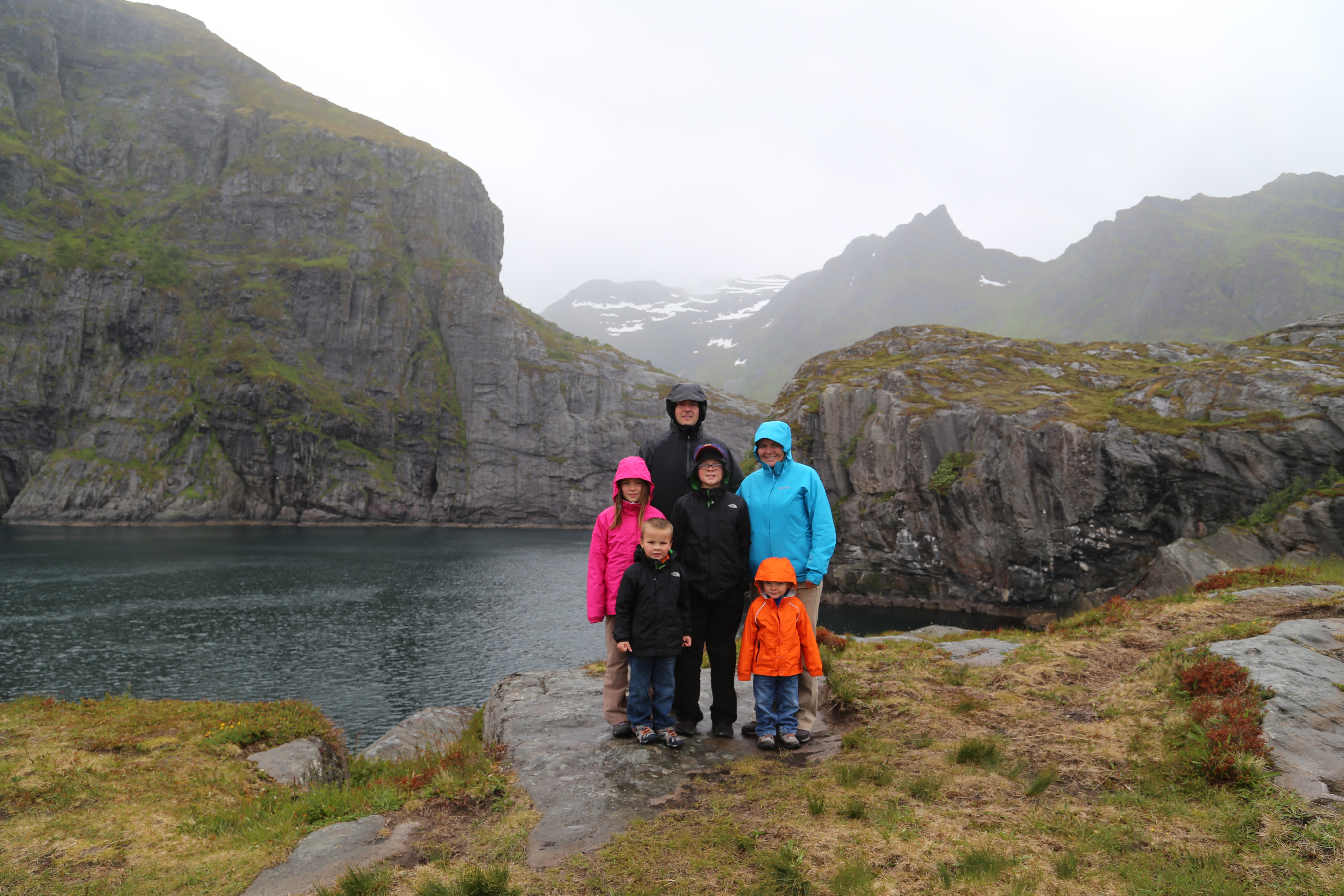 2014 Europe Trip Day 18 - Norway (Lofoten Islands: Sordal Tunnel (4 miles),  Sloverfjord Tunnel (2 miles), Chocolate Chip Rolls, Svolvaer, Lofoten Stockfish (Hanging Cod), Fishing Village Named Å, Snails, Fiskeburger (Fish Burger), Wild Reindeer) 