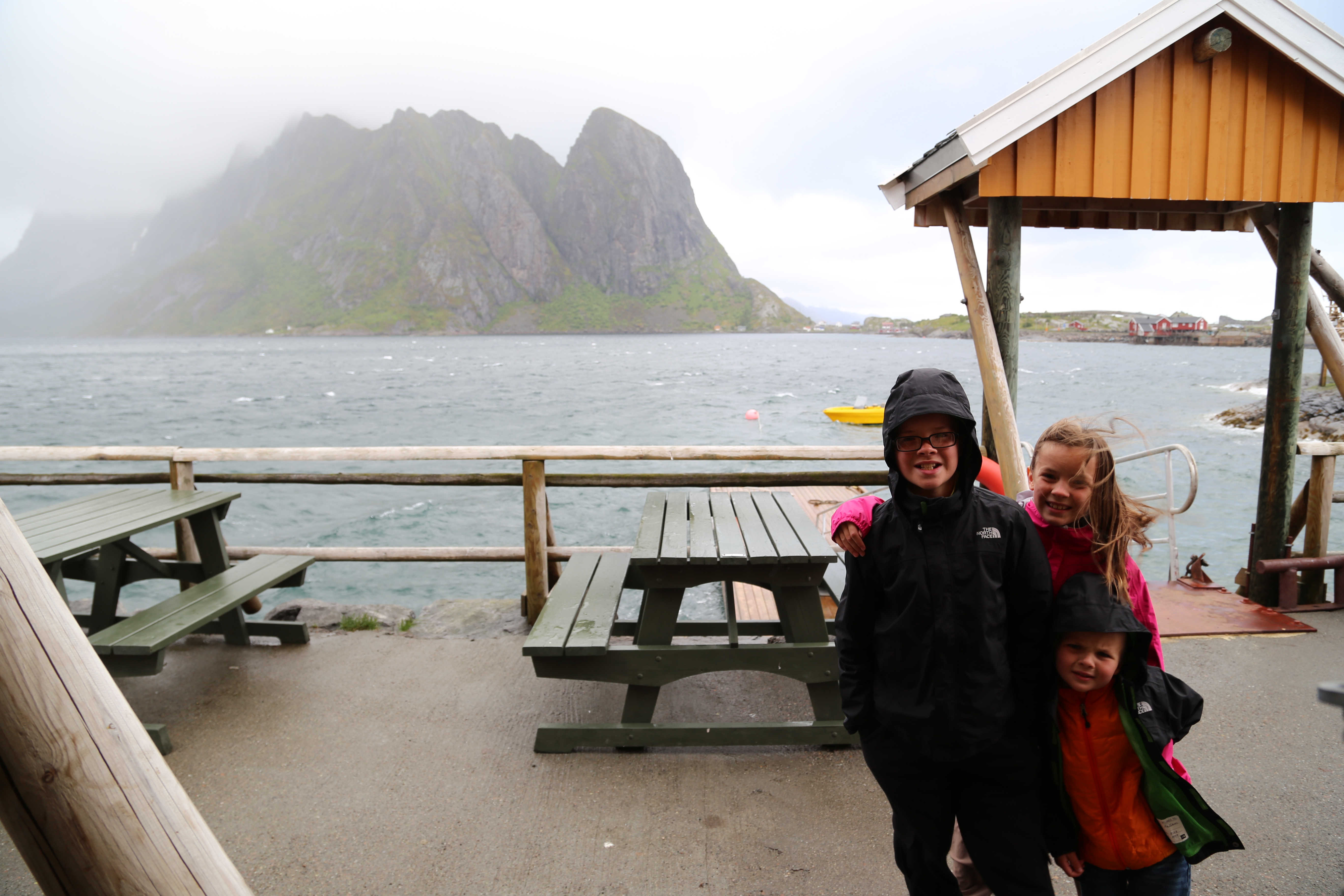 2014 Europe Trip Day 18 - Norway (Lofoten Islands: Sordal Tunnel (4 miles),  Sloverfjord Tunnel (2 miles), Chocolate Chip Rolls, Svolvaer, Lofoten Stockfish (Hanging Cod), Fishing Village Named Å, Snails, Fiskeburger (Fish Burger), Wild Reindeer) 