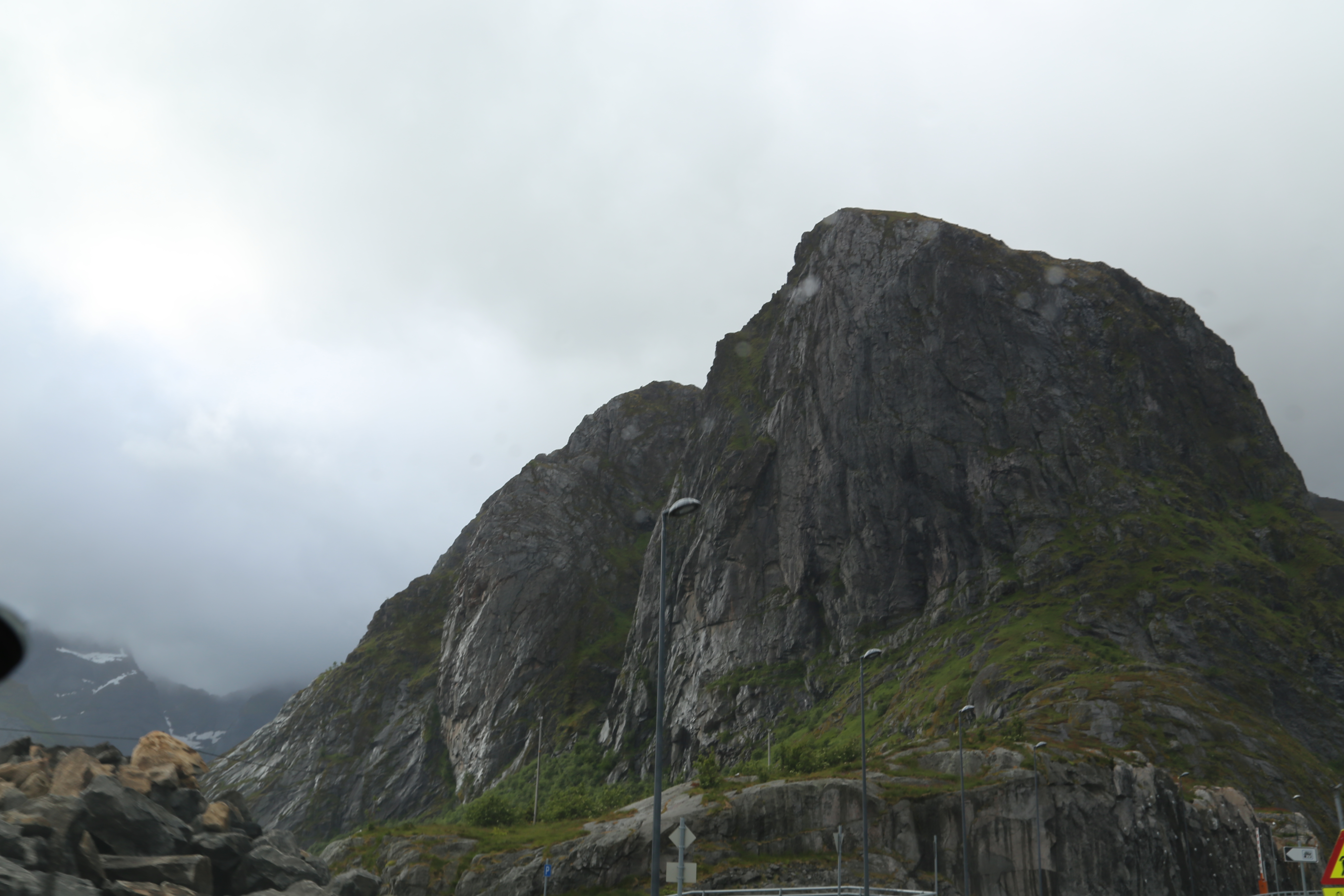 2014 Europe Trip Day 18 - Norway (Lofoten Islands: Sordal Tunnel (4 miles),  Sloverfjord Tunnel (2 miles), Chocolate Chip Rolls, Svolvaer, Lofoten Stockfish (Hanging Cod), Fishing Village Named Å, Snails, Fiskeburger (Fish Burger), Wild Reindeer) 