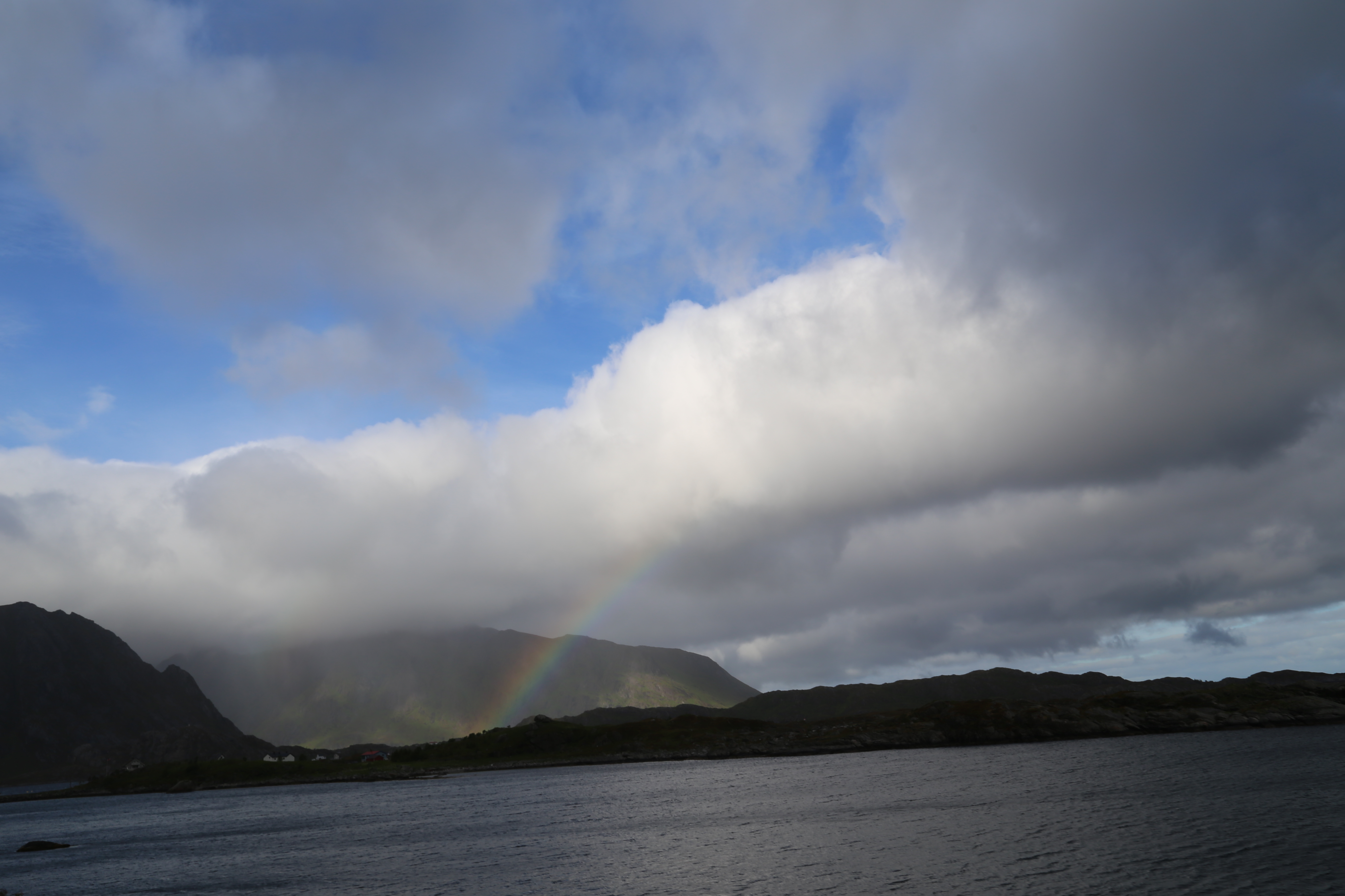 2014 Europe Trip Day 18 - Norway (Lofoten Islands: Sordal Tunnel (4 miles),  Sloverfjord Tunnel (2 miles), Chocolate Chip Rolls, Svolvaer, Lofoten Stockfish (Hanging Cod), Fishing Village Named Å, Snails, Fiskeburger (Fish Burger), Wild Reindeer) 