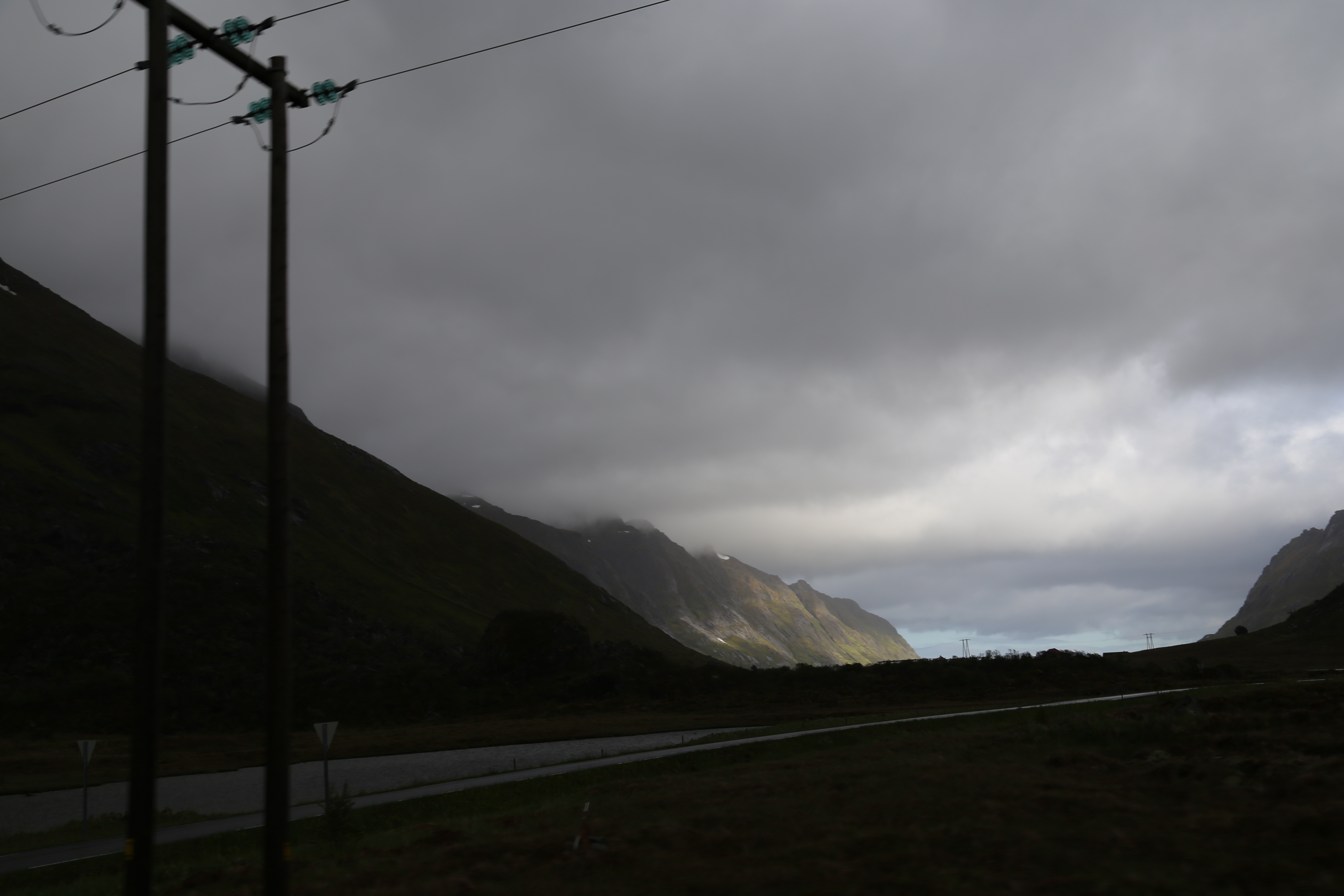 2014 Europe Trip Day 18 - Norway (Lofoten Islands: Sordal Tunnel (4 miles),  Sloverfjord Tunnel (2 miles), Chocolate Chip Rolls, Svolvaer, Lofoten Stockfish (Hanging Cod), Fishing Village Named Å, Snails, Fiskeburger (Fish Burger), Wild Reindeer) 