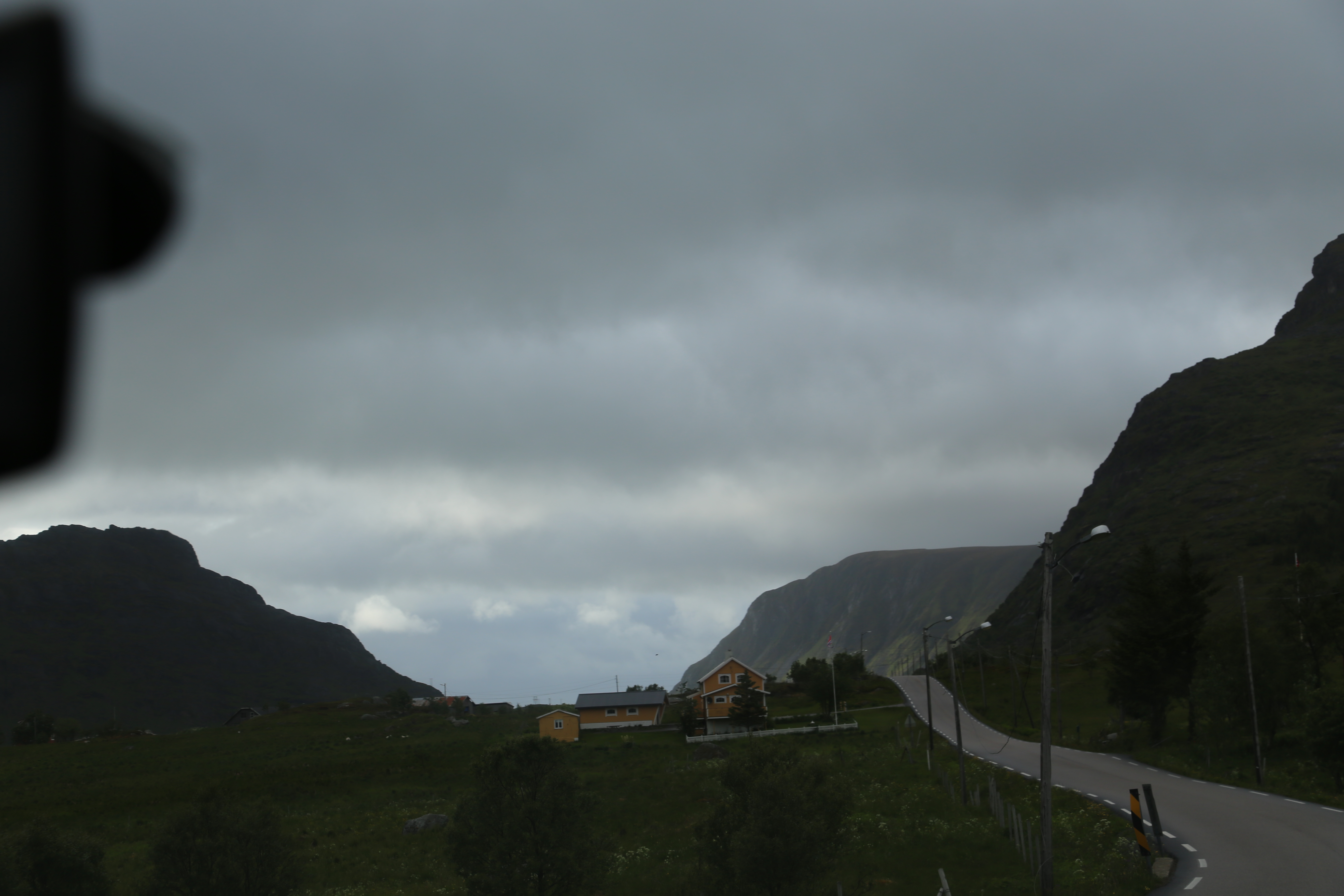 2014 Europe Trip Day 18 - Norway (Lofoten Islands: Sordal Tunnel (4 miles),  Sloverfjord Tunnel (2 miles), Chocolate Chip Rolls, Svolvaer, Lofoten Stockfish (Hanging Cod), Fishing Village Named Å, Snails, Fiskeburger (Fish Burger), Wild Reindeer) 