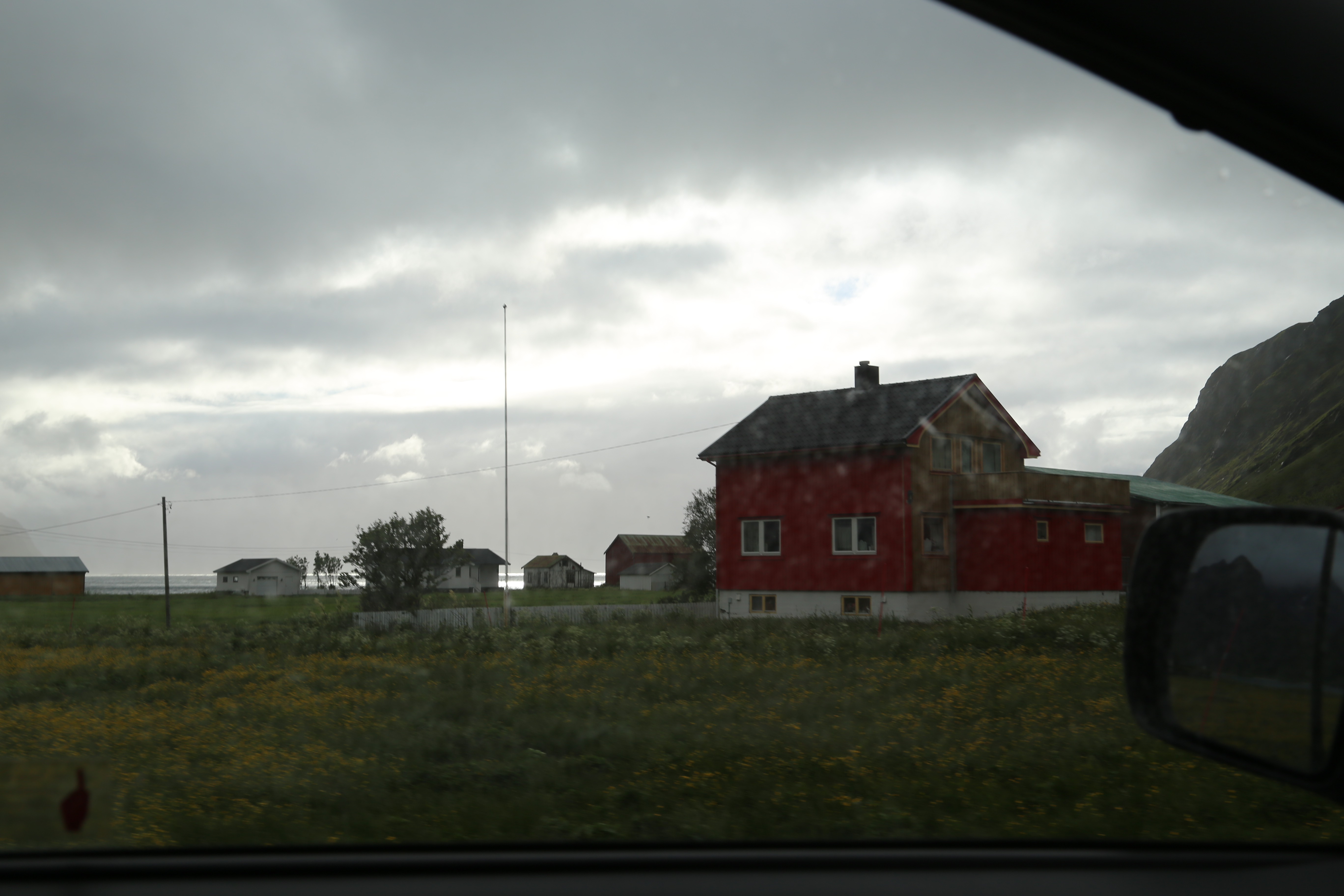 2014 Europe Trip Day 18 - Norway (Lofoten Islands: Sordal Tunnel (4 miles),  Sloverfjord Tunnel (2 miles), Chocolate Chip Rolls, Svolvaer, Lofoten Stockfish (Hanging Cod), Fishing Village Named Å, Snails, Fiskeburger (Fish Burger), Wild Reindeer) 